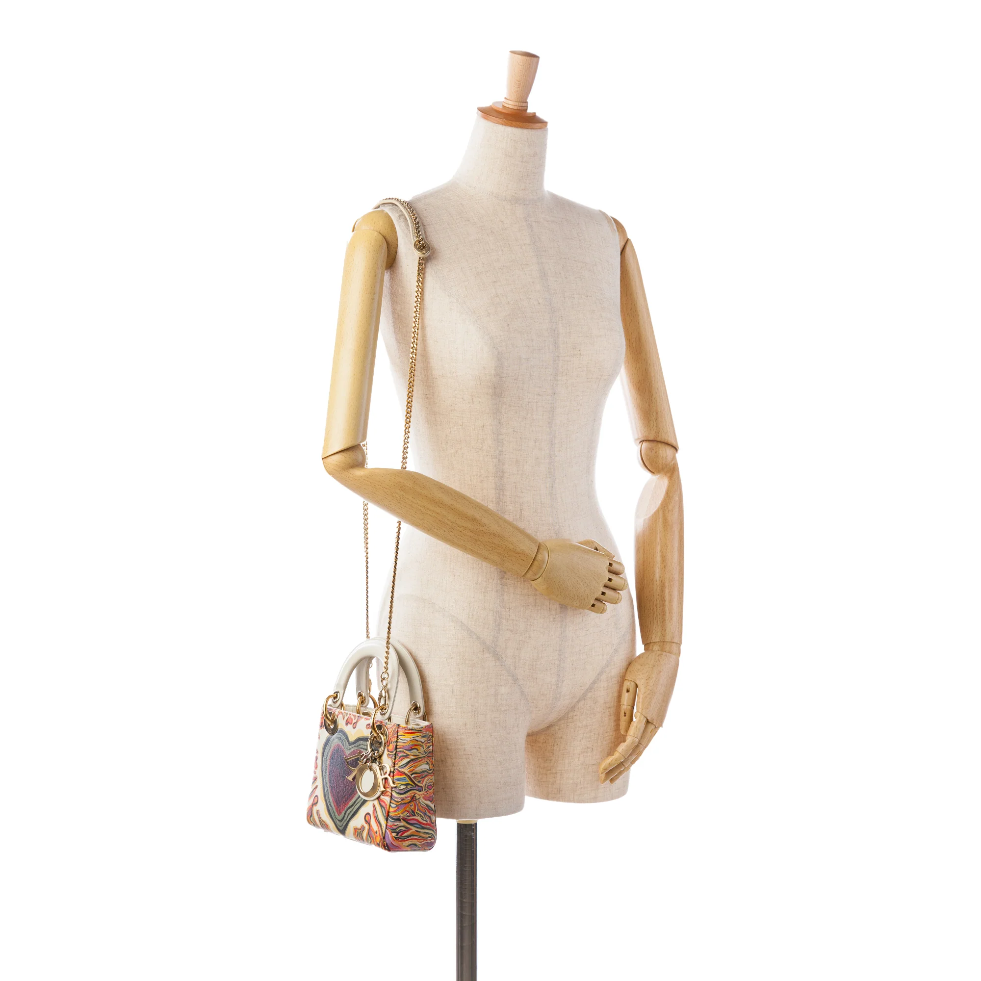 Dior | Pre-Owned Limited Edition Mini Calfskin Lady DiorAmour Lady Dior | White - Image 2