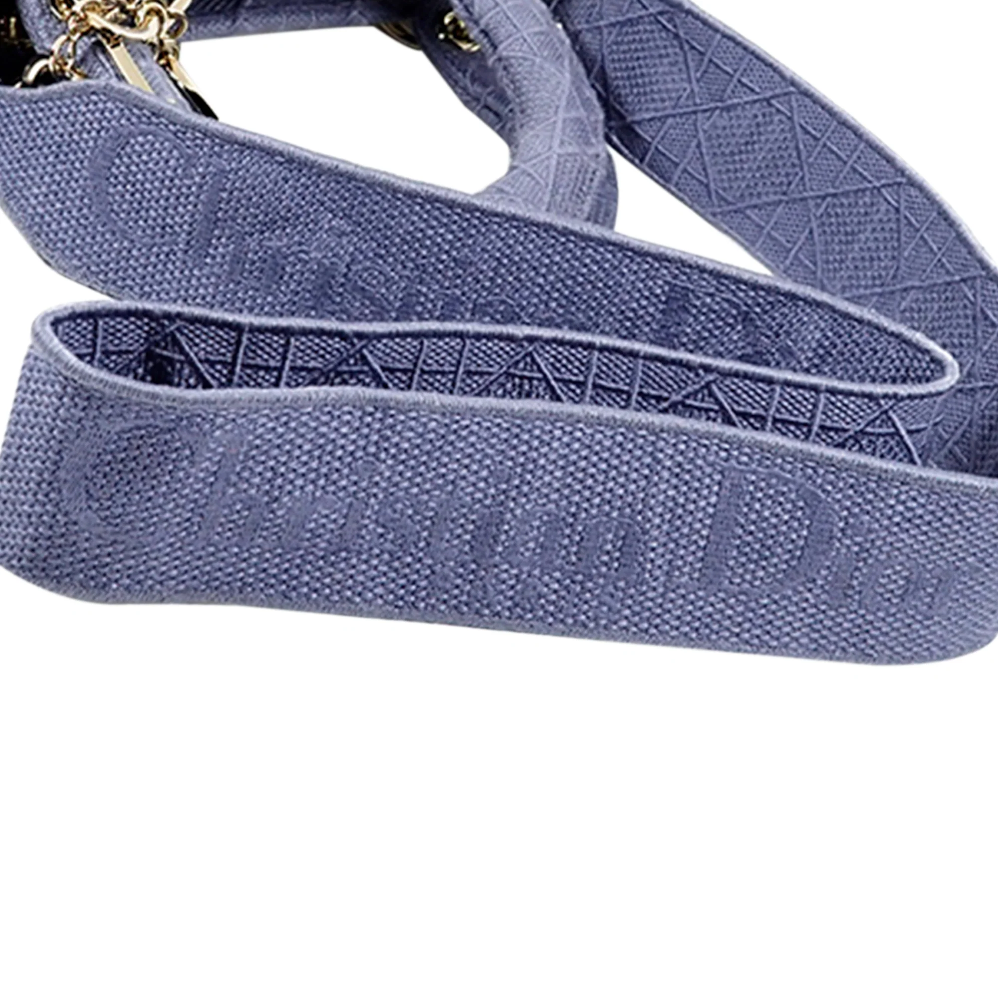 Dior | Pre-Owned Medium Canvas Cannage Lady D Lite | Purple/Light Purple - Image 7