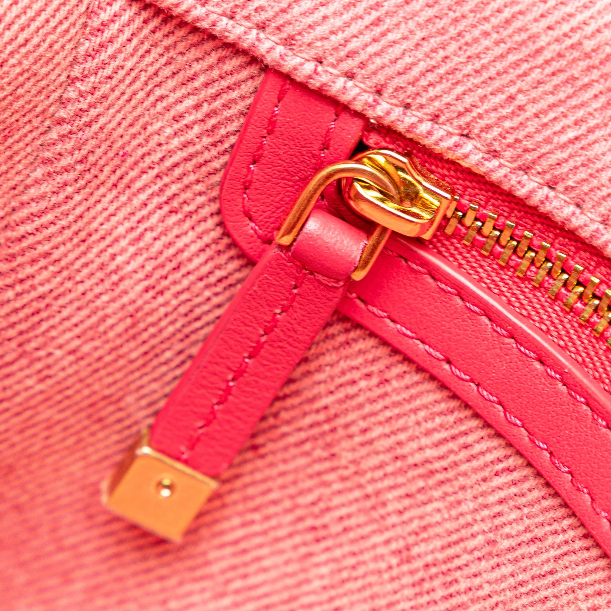 Dior | Pre-Owned Medium Denim Macrocannage Caro Bag | Pink - Image 9