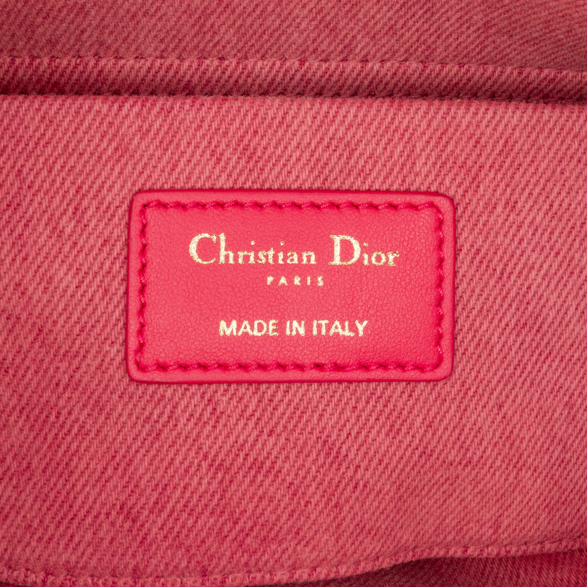 Dior | Pre-Owned Medium Denim Macrocannage Lady D Joy - I | Pink - Image 6