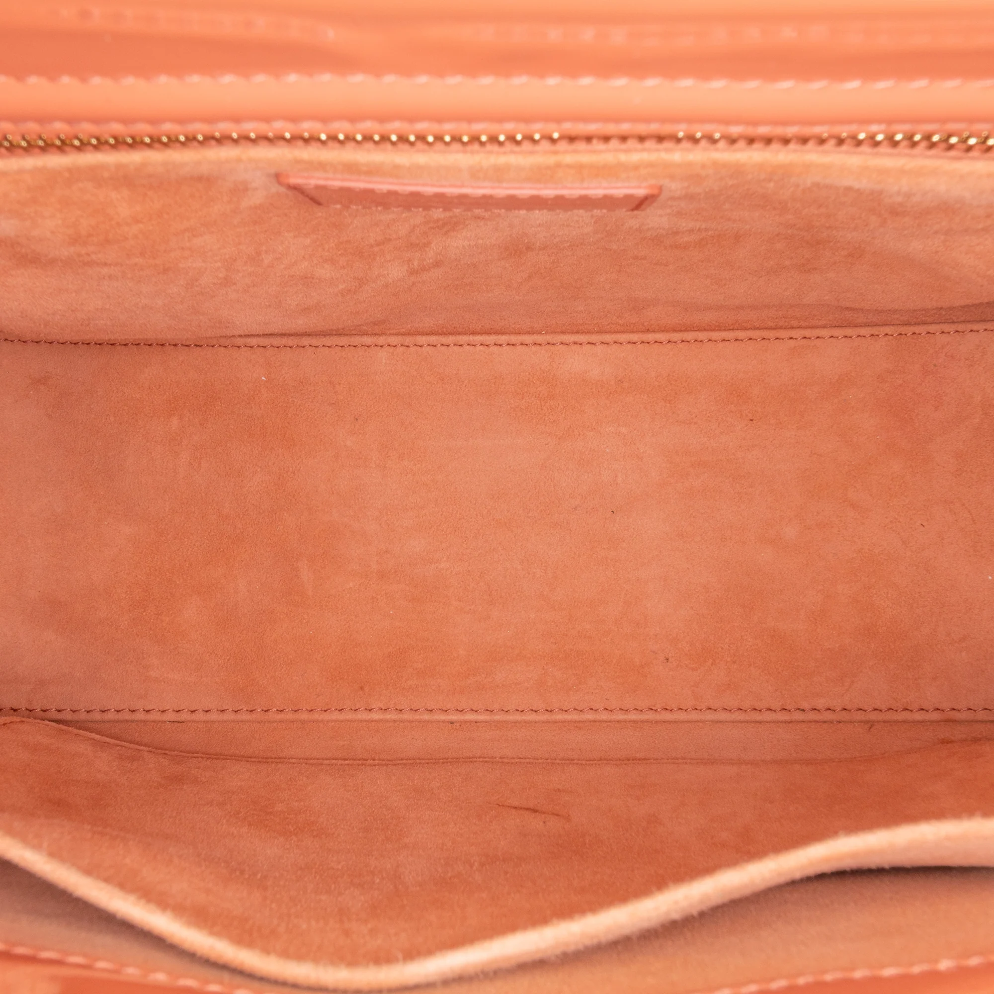 Dior | Pre-Owned Medium Patent Cannage Lady Dior | Orange/Peach - Image 5