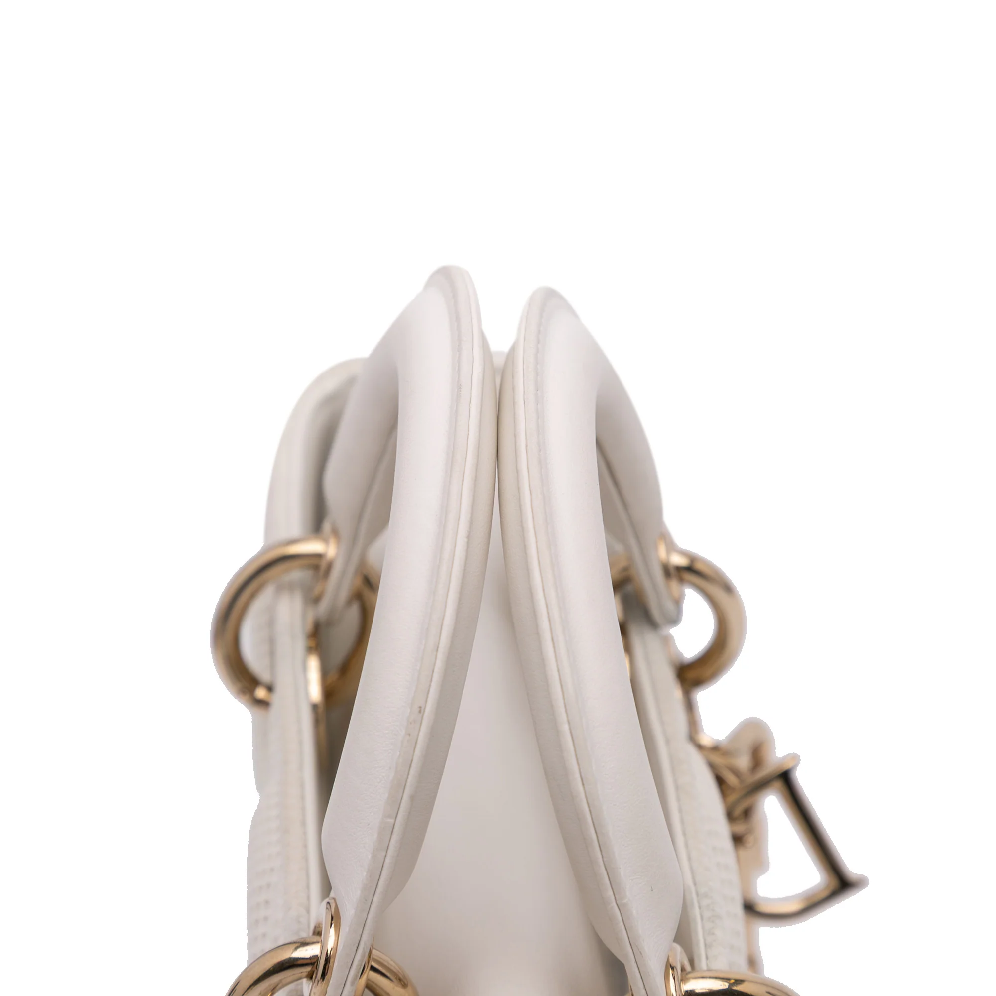 Dior | Pre-Owned Medium Technical Fabric Macrocannage Lady D Joy | White - Image 11