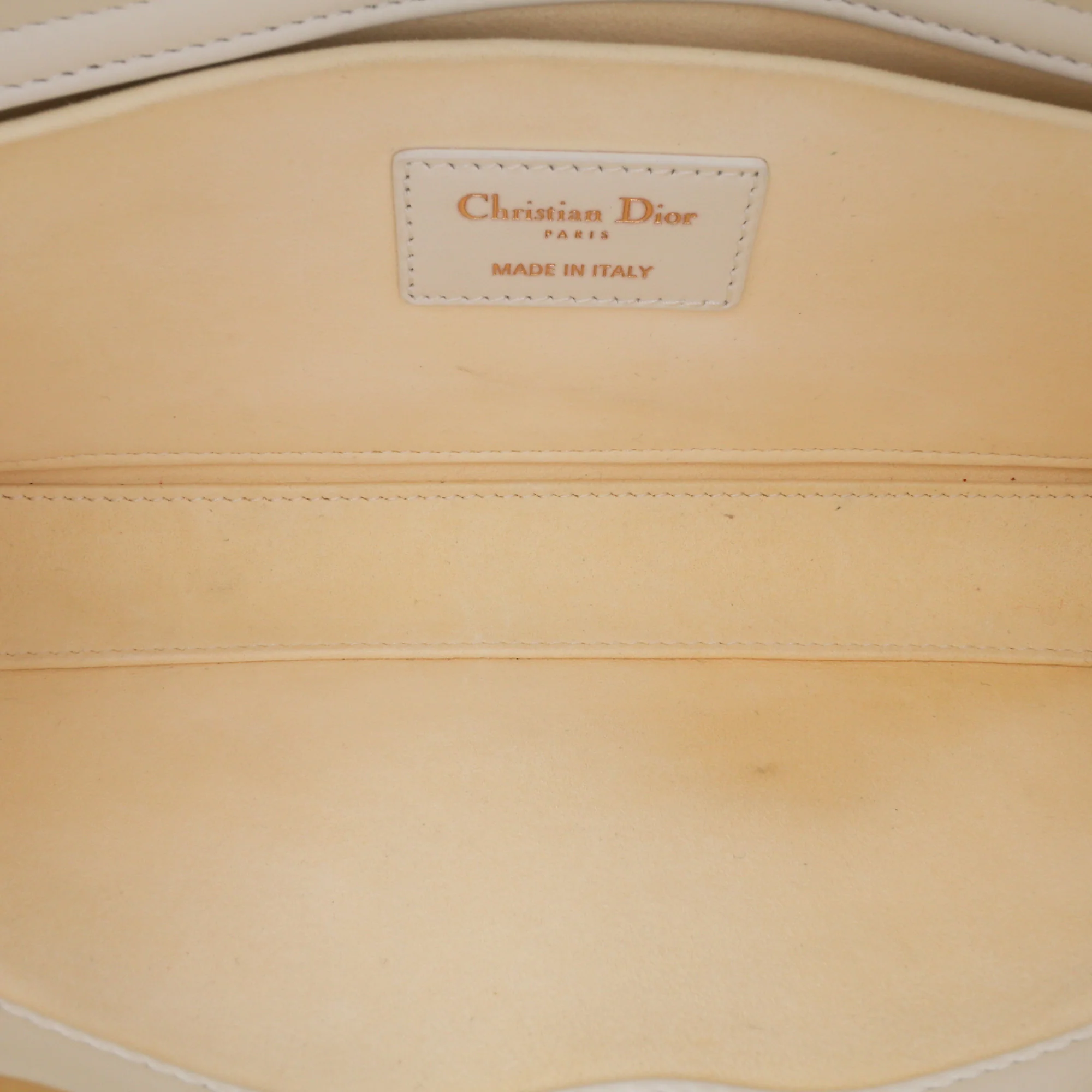 Dior | Pre-Owned Medium Technical Fabric Macrocannage Lady D Joy | White - Image 6