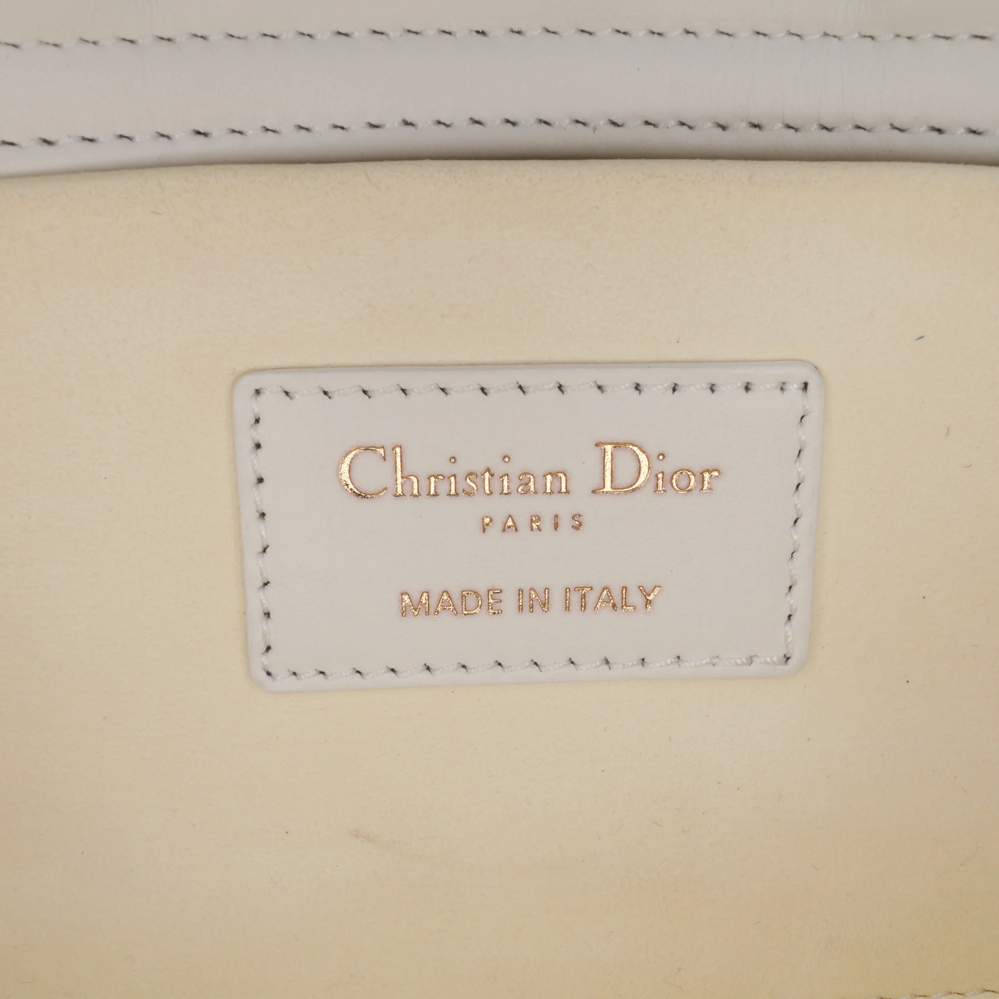 Dior | Pre-Owned Medium Technical Fabric Macrocannage Lady D Joy | White - Image 7