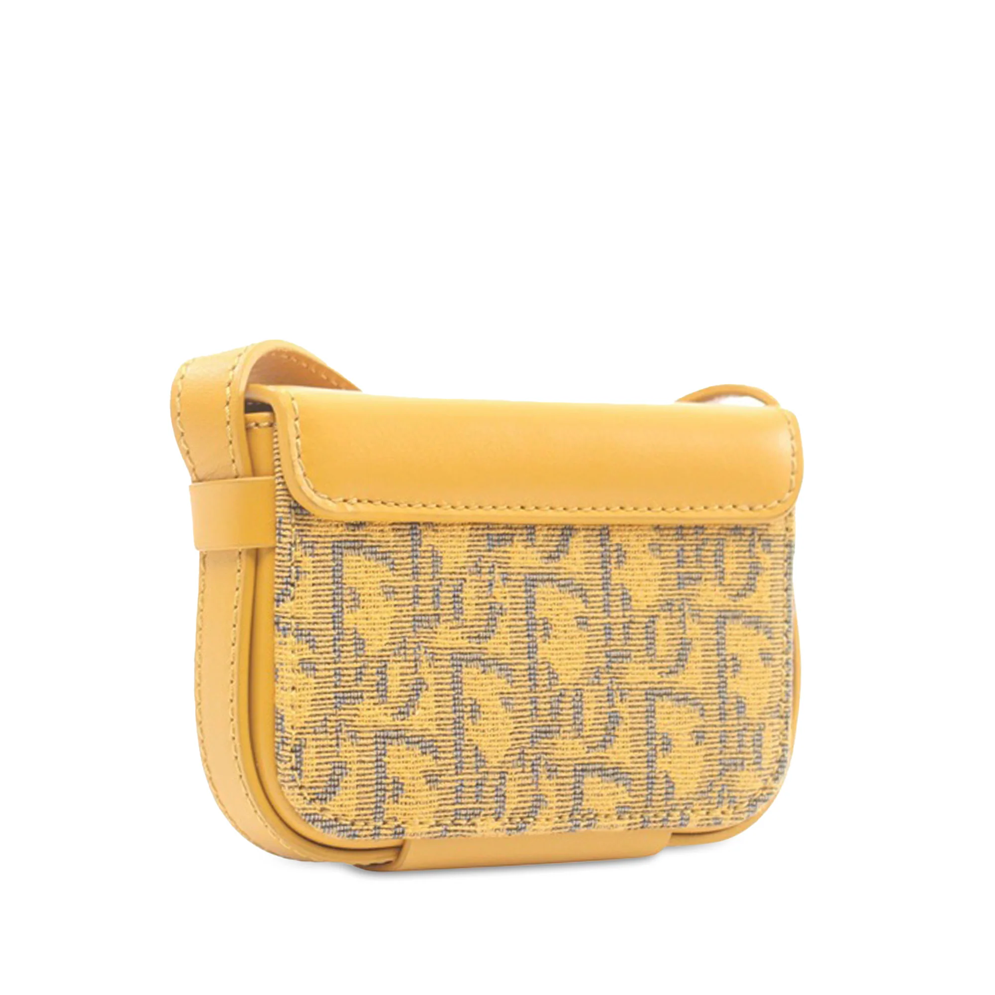 Dior | Pre-Owned Nano Oblique Lock Pouch Crossbody | Yellow - Image 2