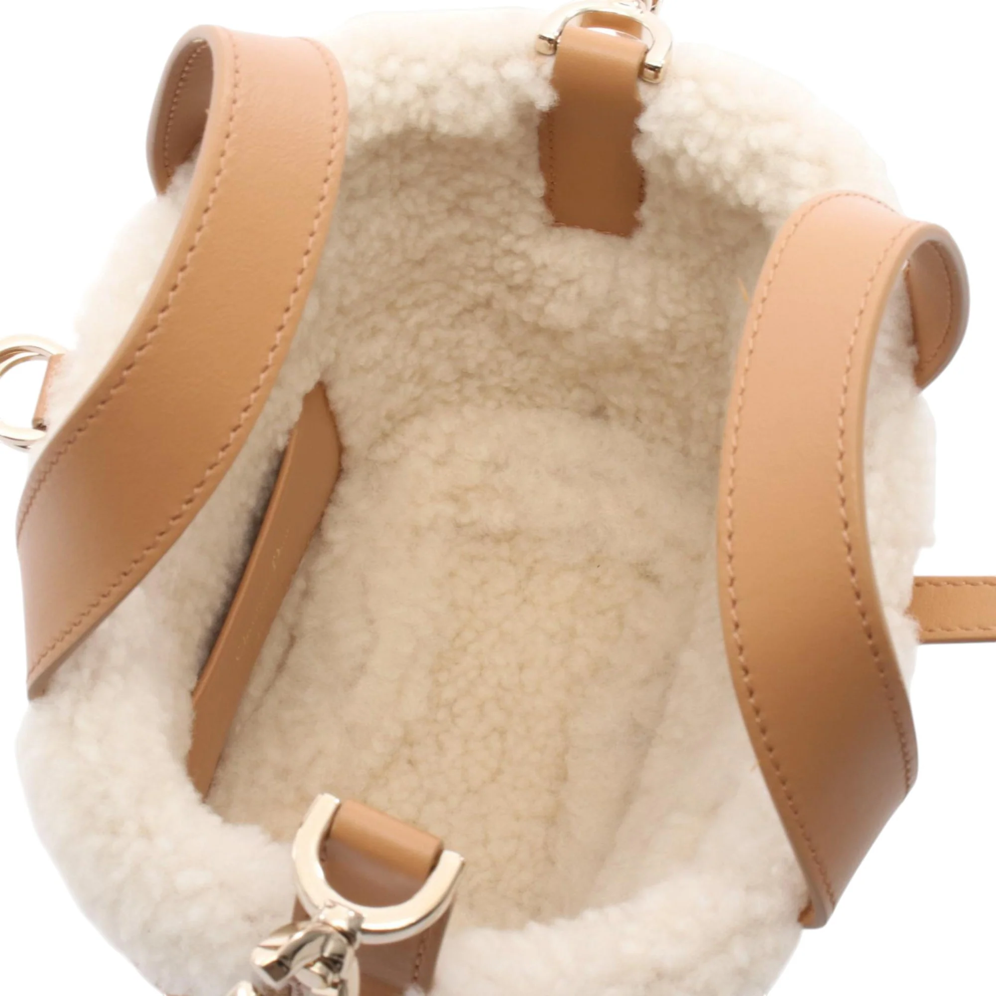 Dior | Pre-Owned Nano Suede Macrocannage DiorAlps Toujours | Brown - Image 3