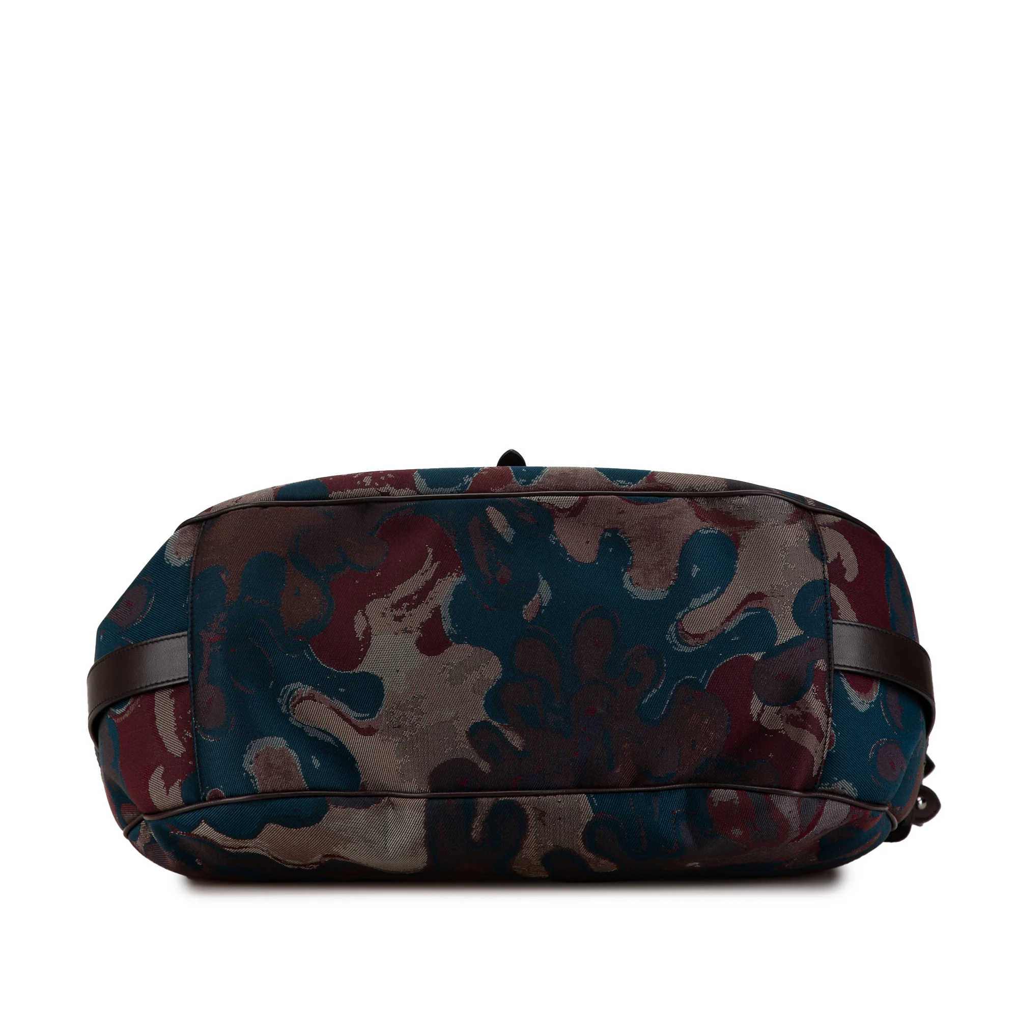 Dior | Pre-Owned Peter Doig Denim Camouflage Soft Saddle Bag | Brown - Image 3