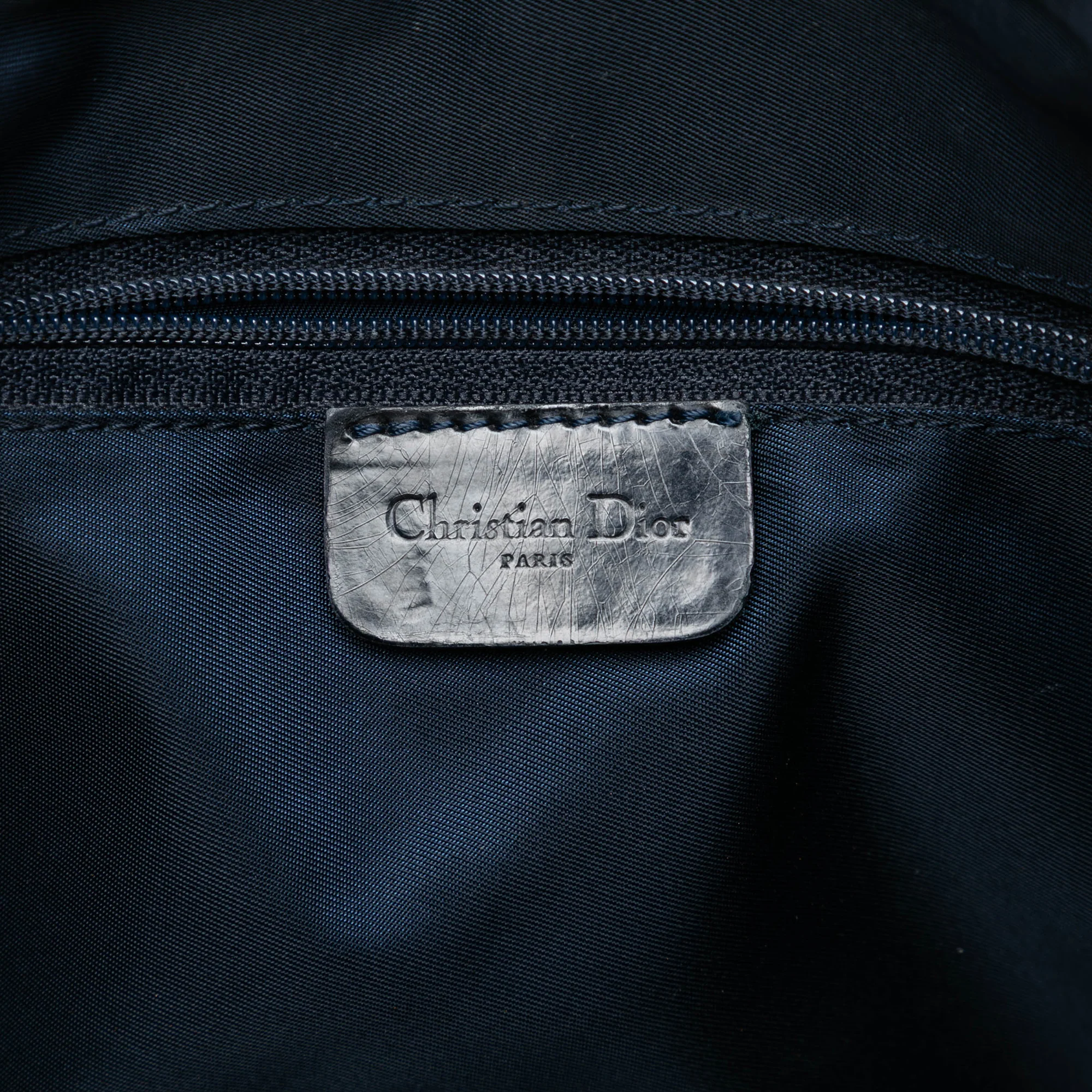 Dior | Pre-Owned Printed Denim Speedway Crossbody | Blue/Denim - Image 6