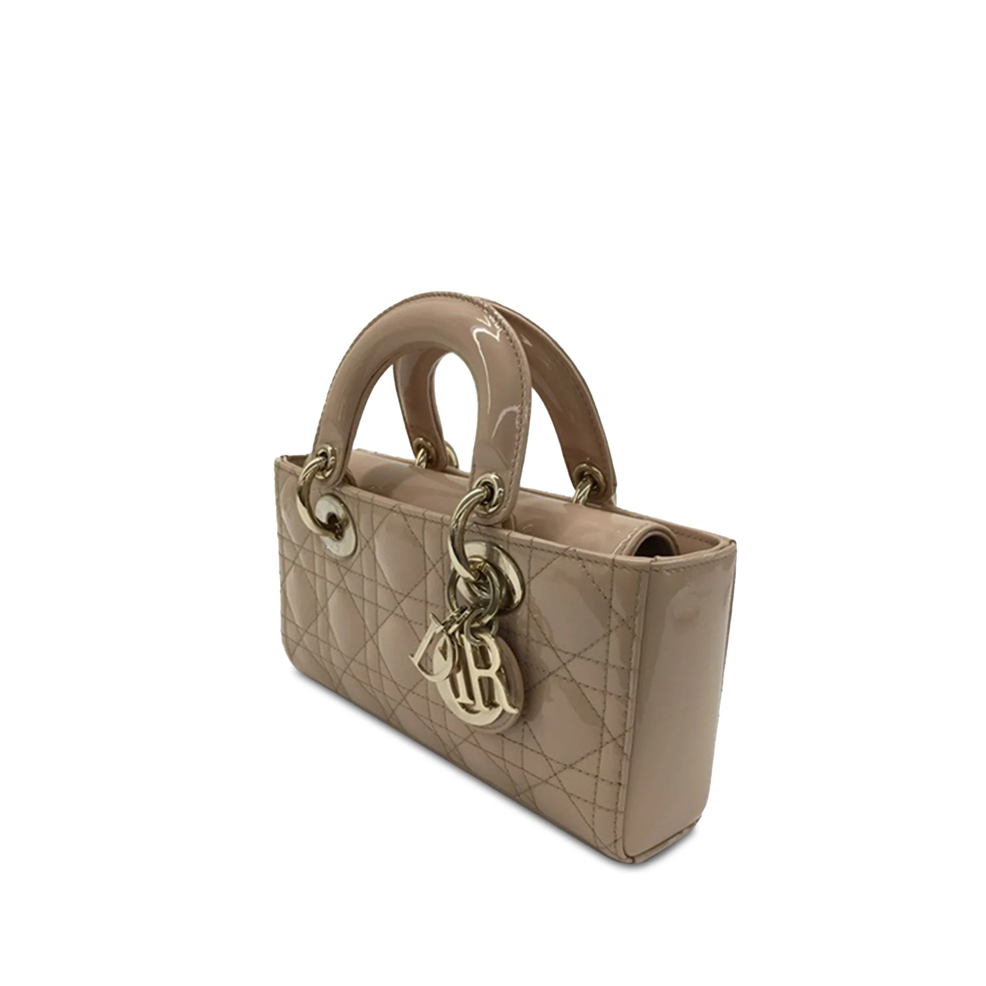 Dior | Pre-Owned Small Patent Cannage Lady D-Joy | Beige - Image 3