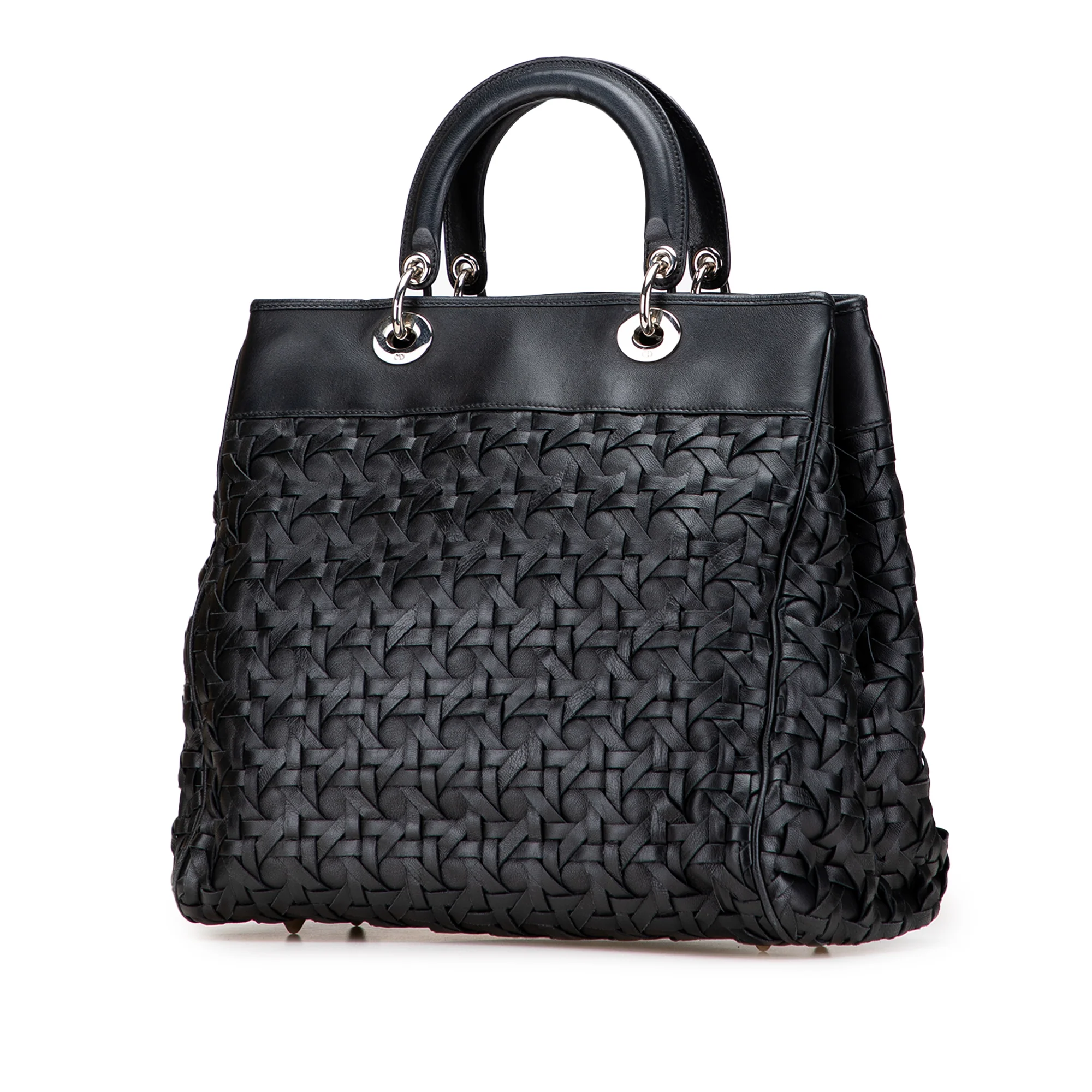 Dior | Pre-Owned Woven Lambskin Lady Avenue Tote | Black - Image 5