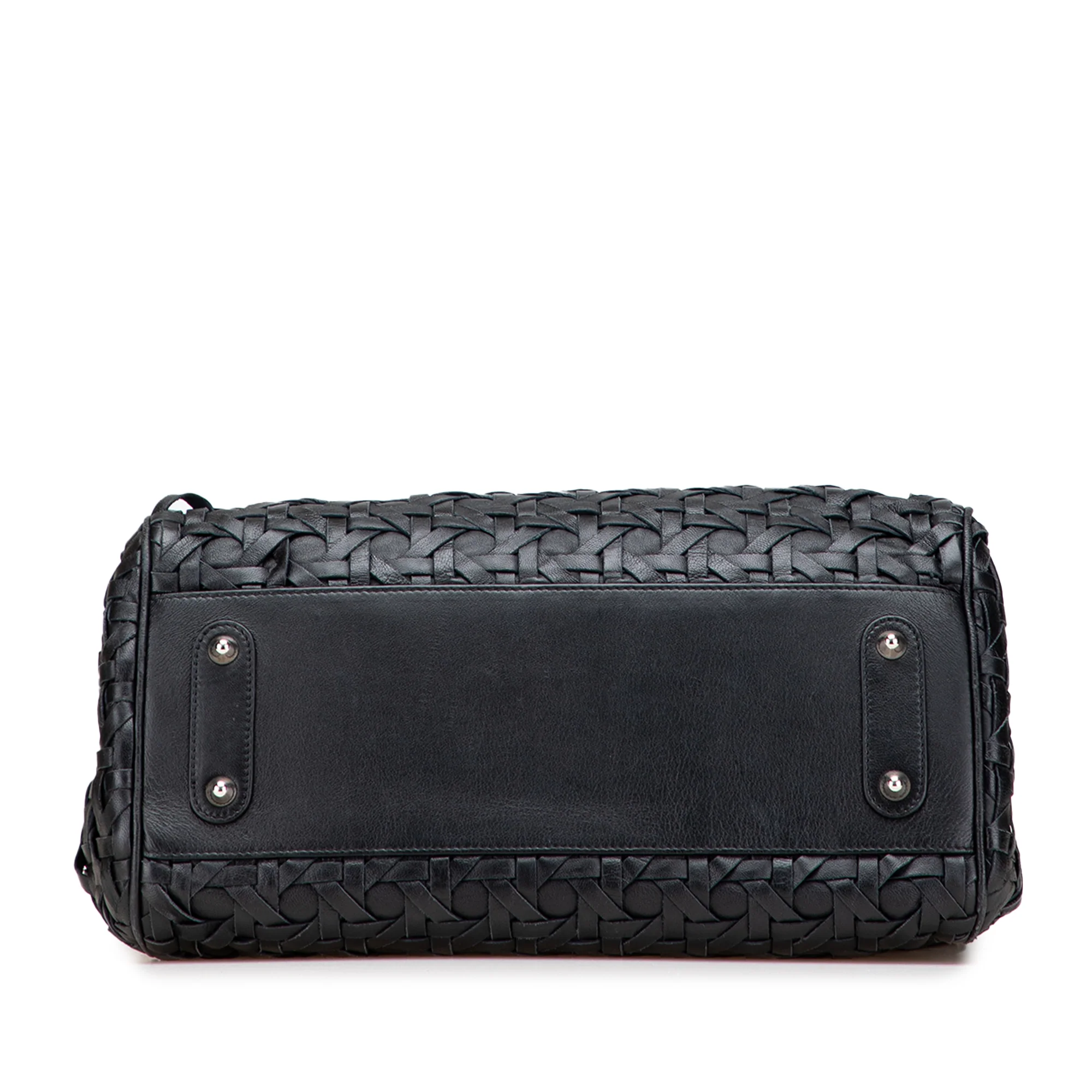 Dior | Pre-Owned Woven Lambskin Lady Avenue Tote | Black - Image 6