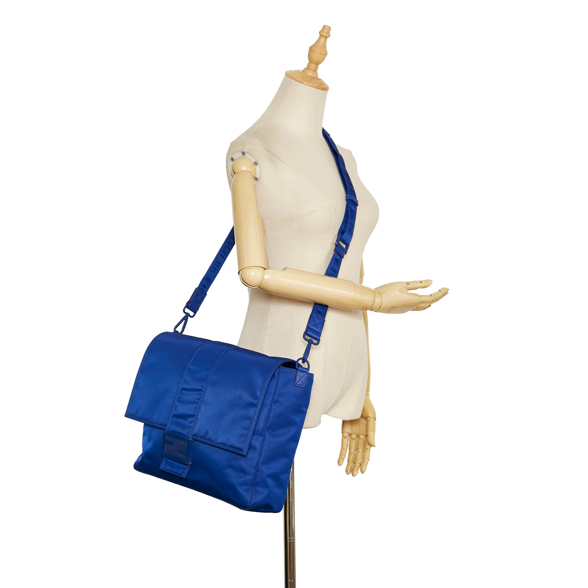Fendi | Pre-Owned FF Lock Crossbody | Blue - Image 15