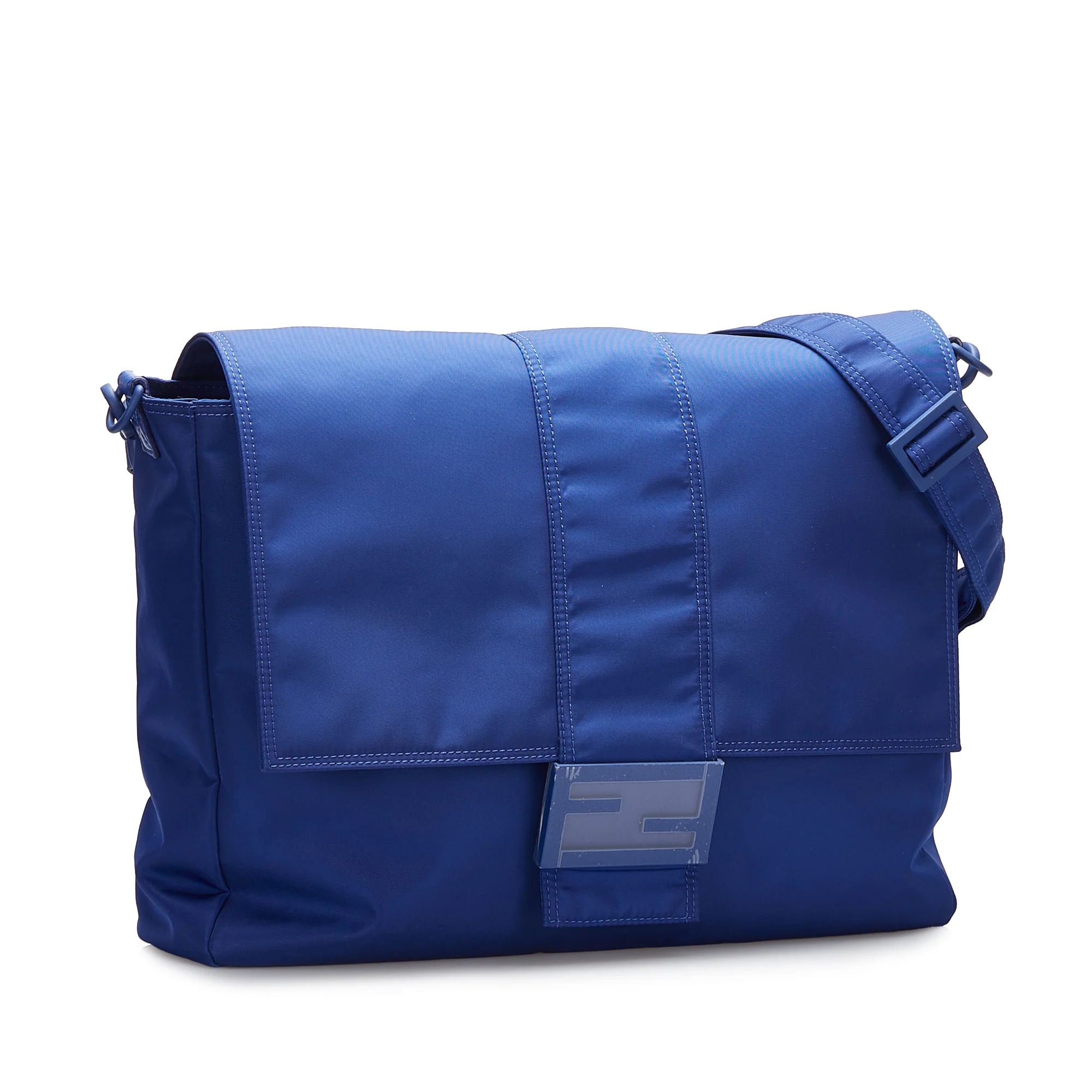 Fendi | Pre-Owned FF Lock Crossbody | Blue - Image 8