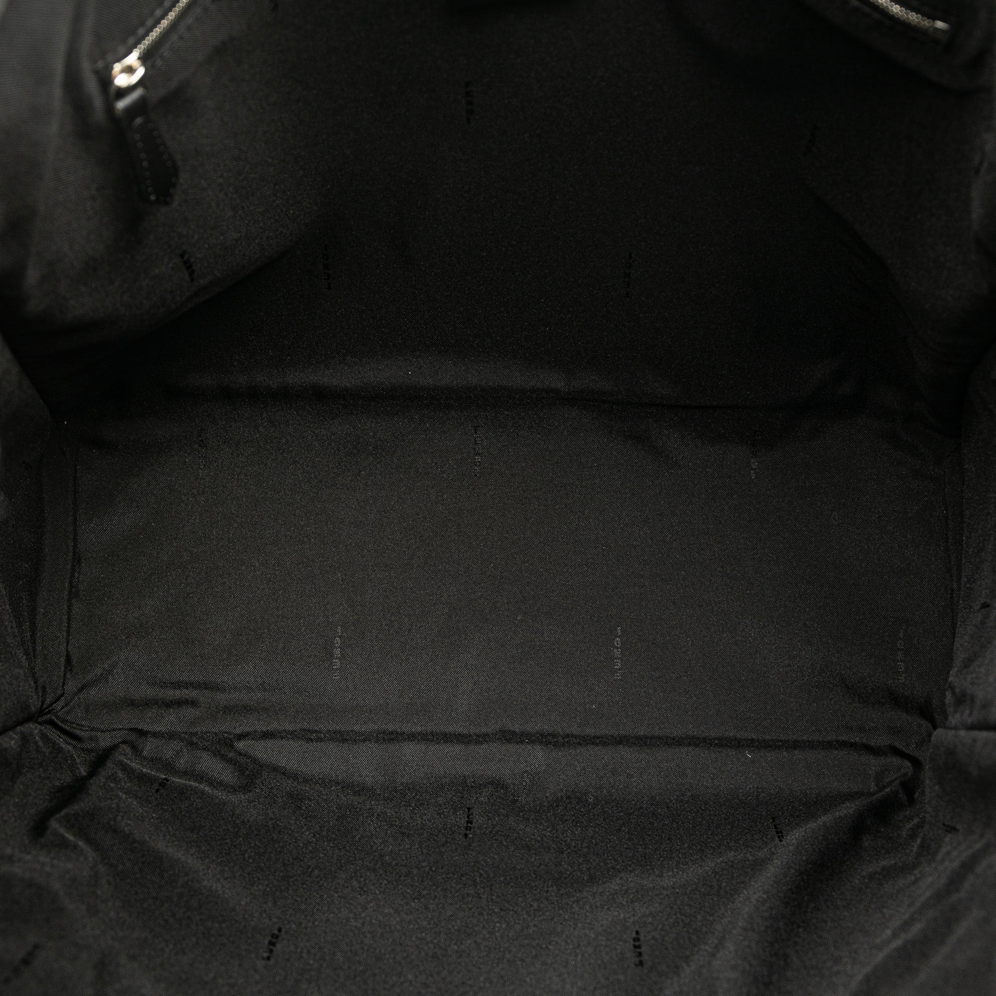 Fendi | Pre-Owned Large Nylon Faces Tote | Black - Image 4