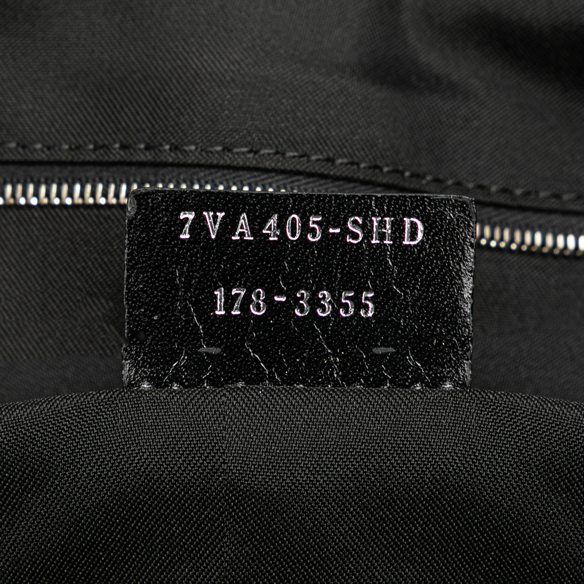 Fendi | Pre-Owned Large Nylon Faces Tote | Black - Image 6
