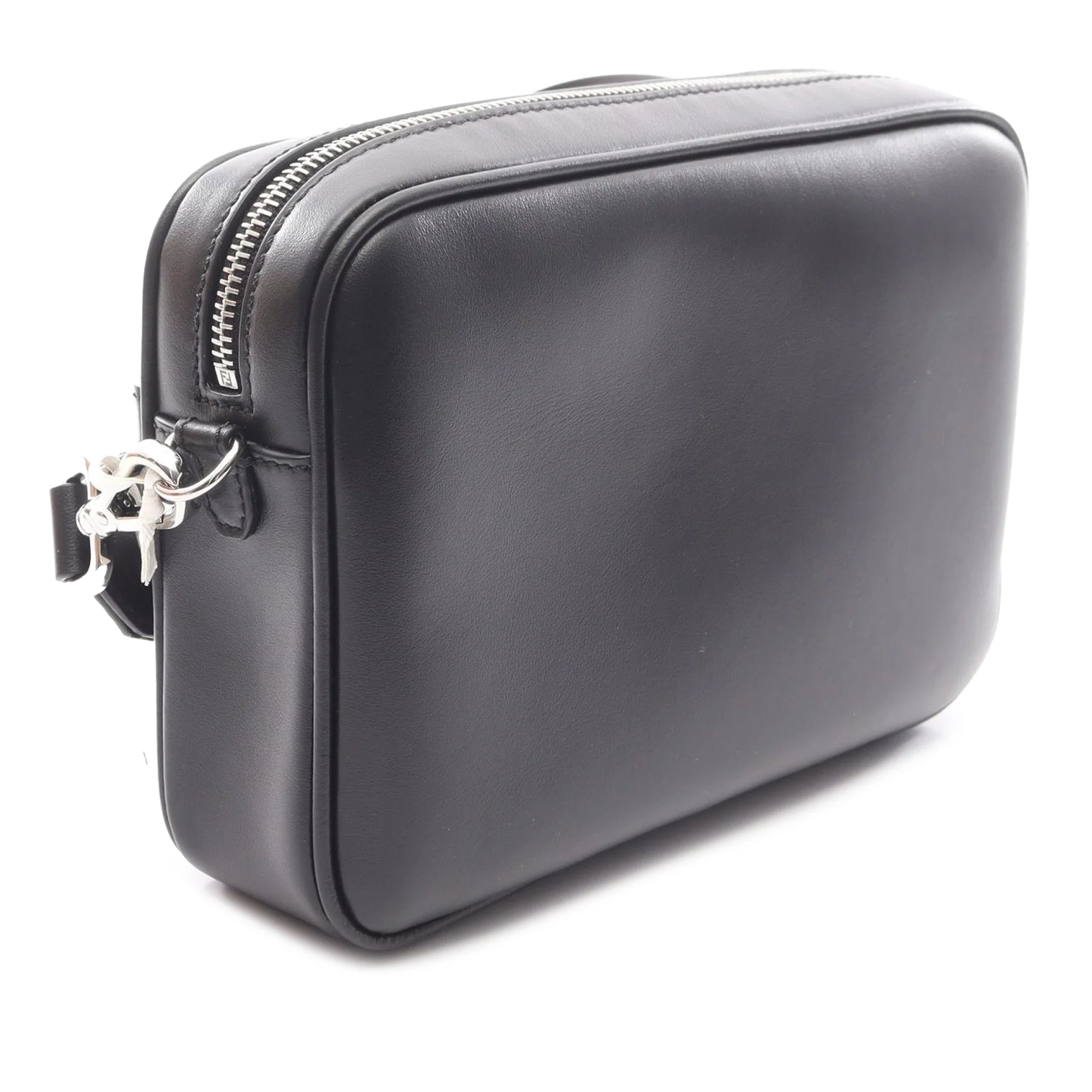 Fendi | Pre-Owned Leather and Coated Canvas FF Squared Camera Bag | Black - Image 2