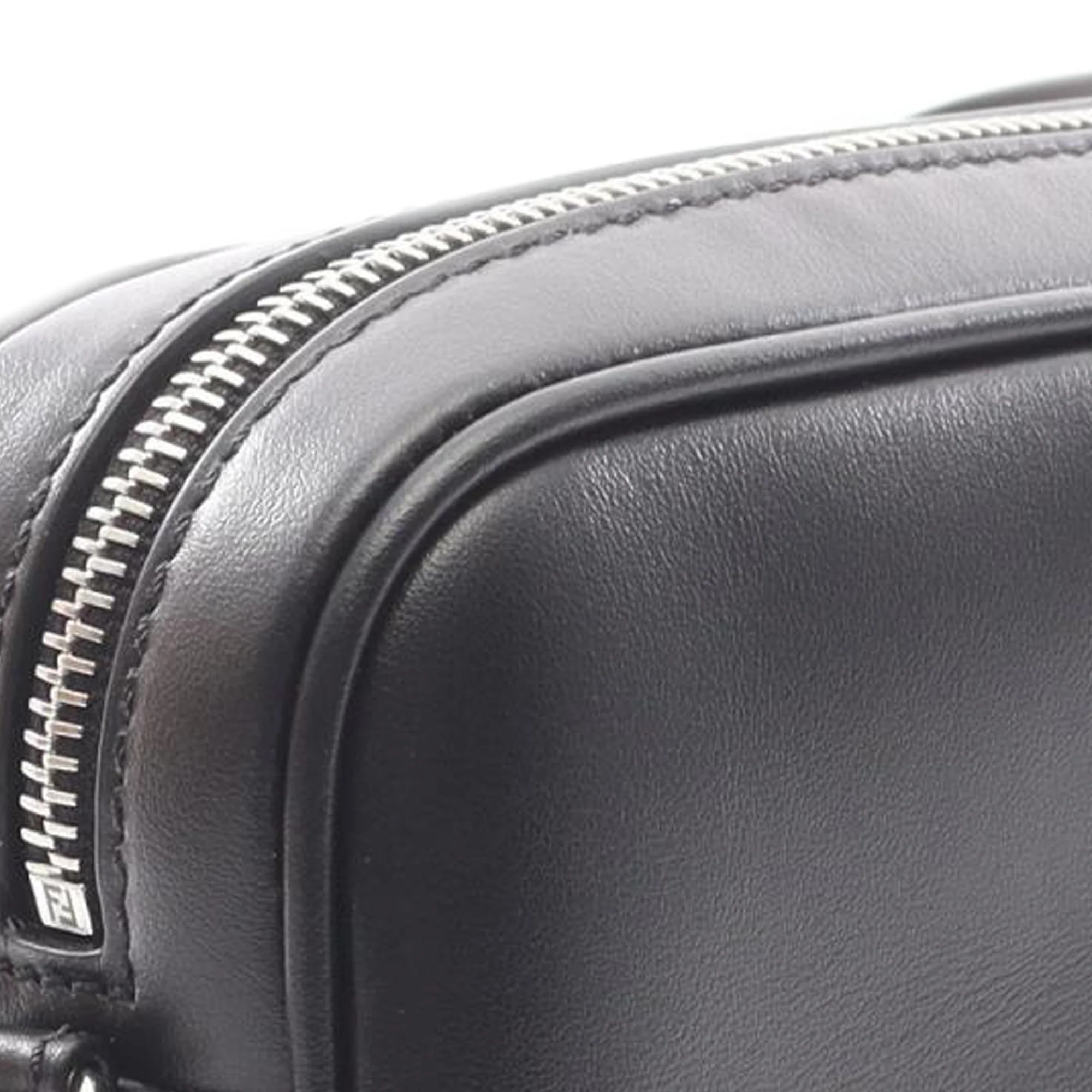 Fendi | Pre-Owned Leather and Coated Canvas FF Squared Camera Bag | Black - Image 5