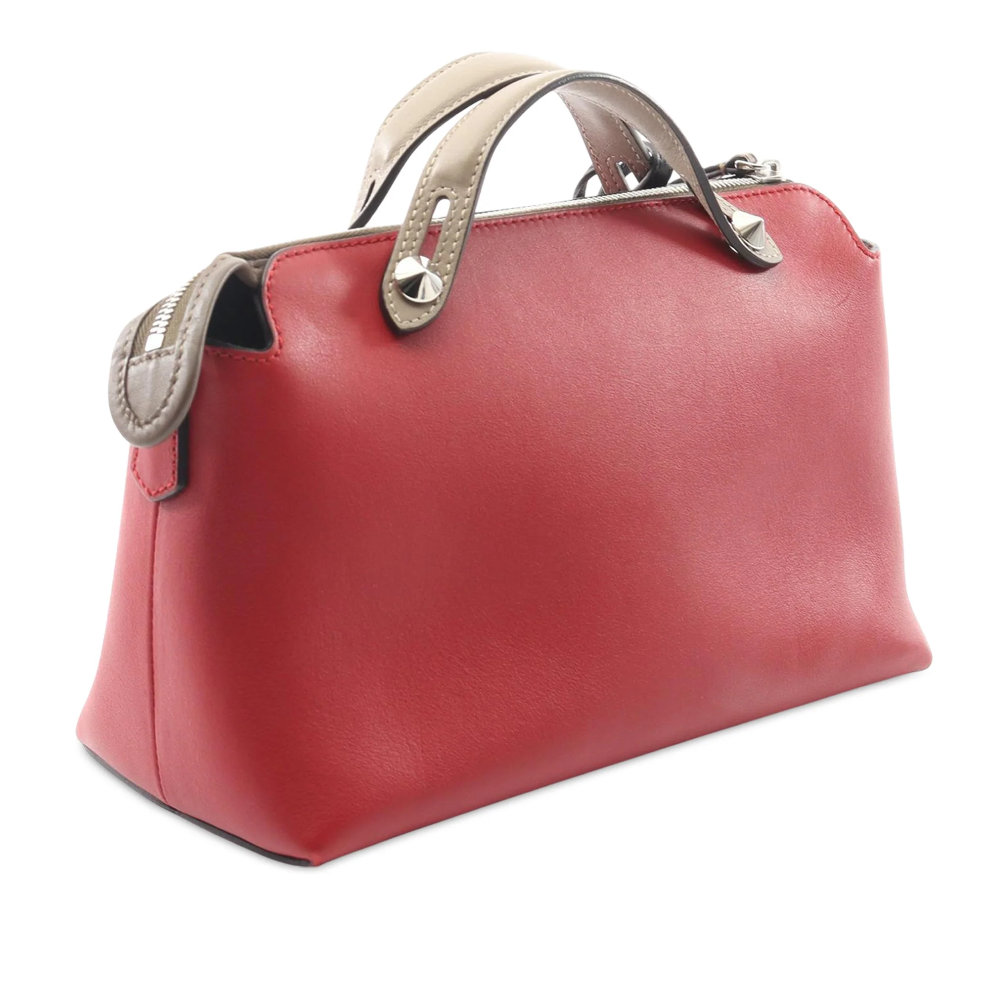 Fendi | Pre-Owned Medium Leather By The Way Satchel | Red - Image 2