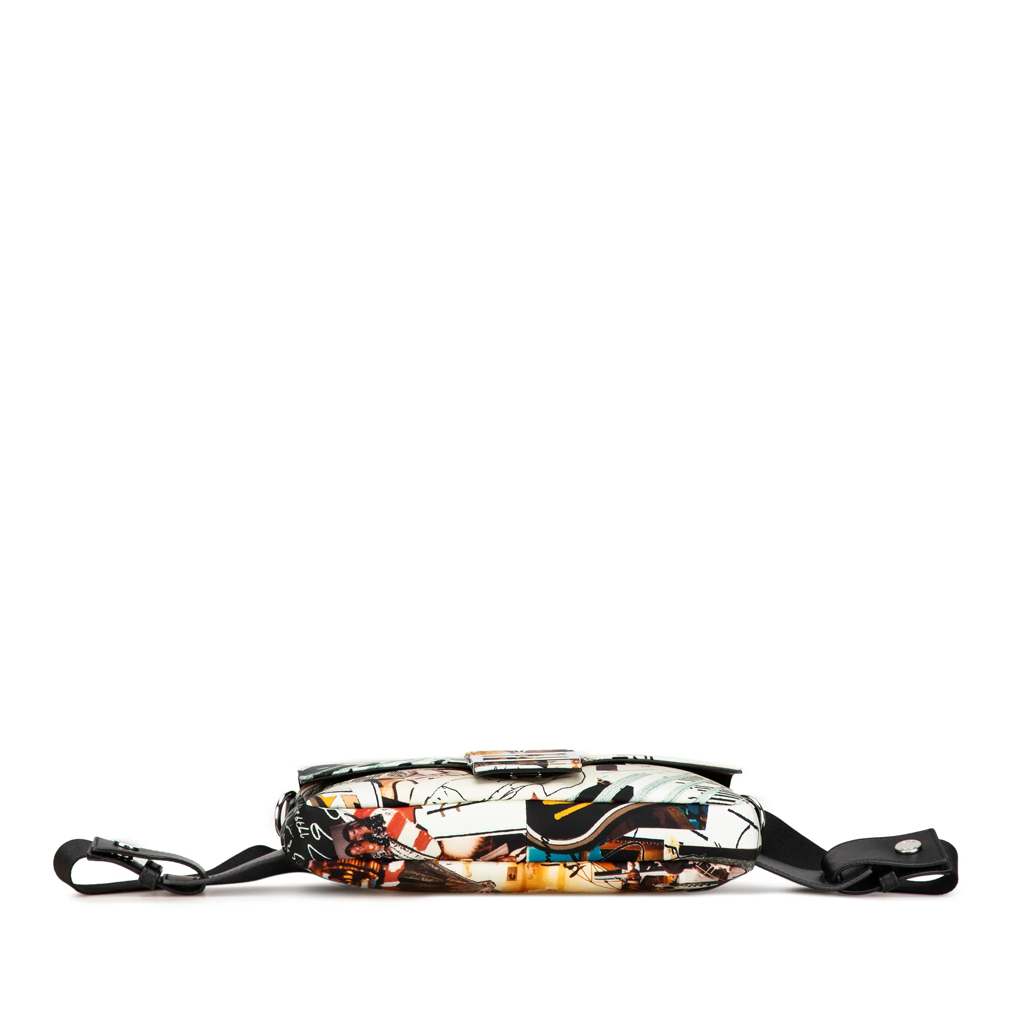 Fendi | Pre-Owned Nylon Karl Kollage Convertible Belt Baguette | White - Image 3