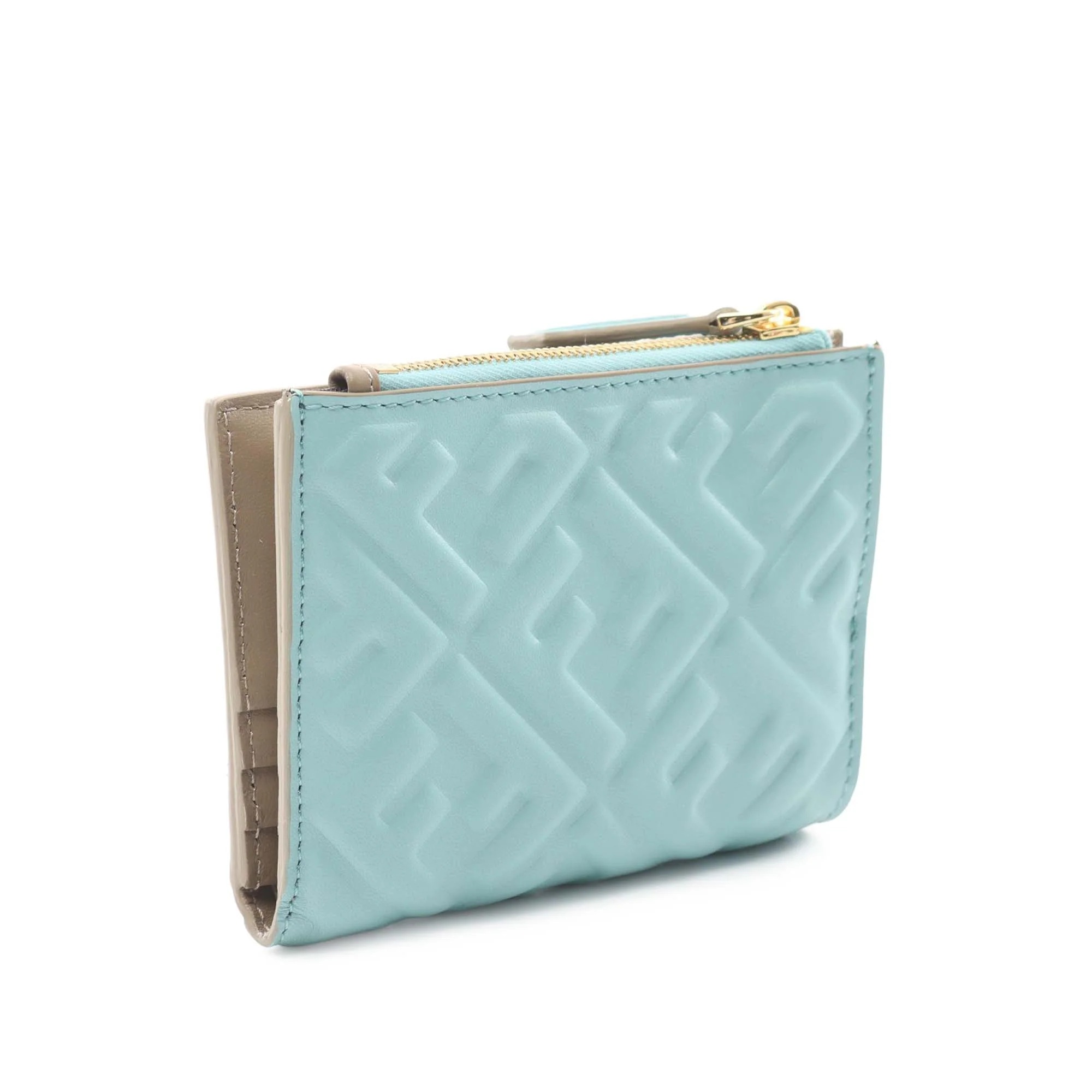 Fendi | Pre-Owned Small Slim Baguette Wallet | Blue - Image 2