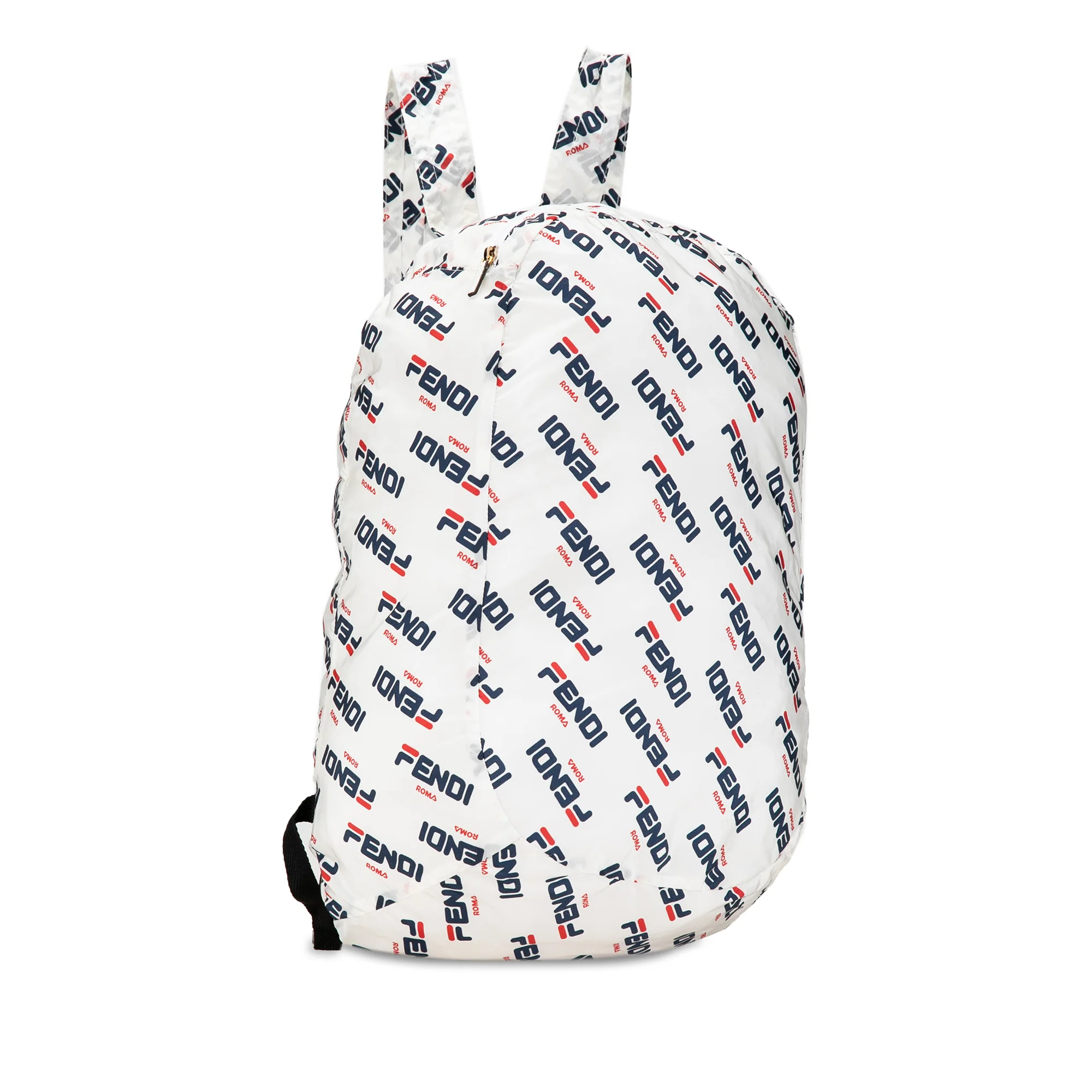 Fendi | Pre-Owned x Fila Mania Packable Backpack | White - Image 4