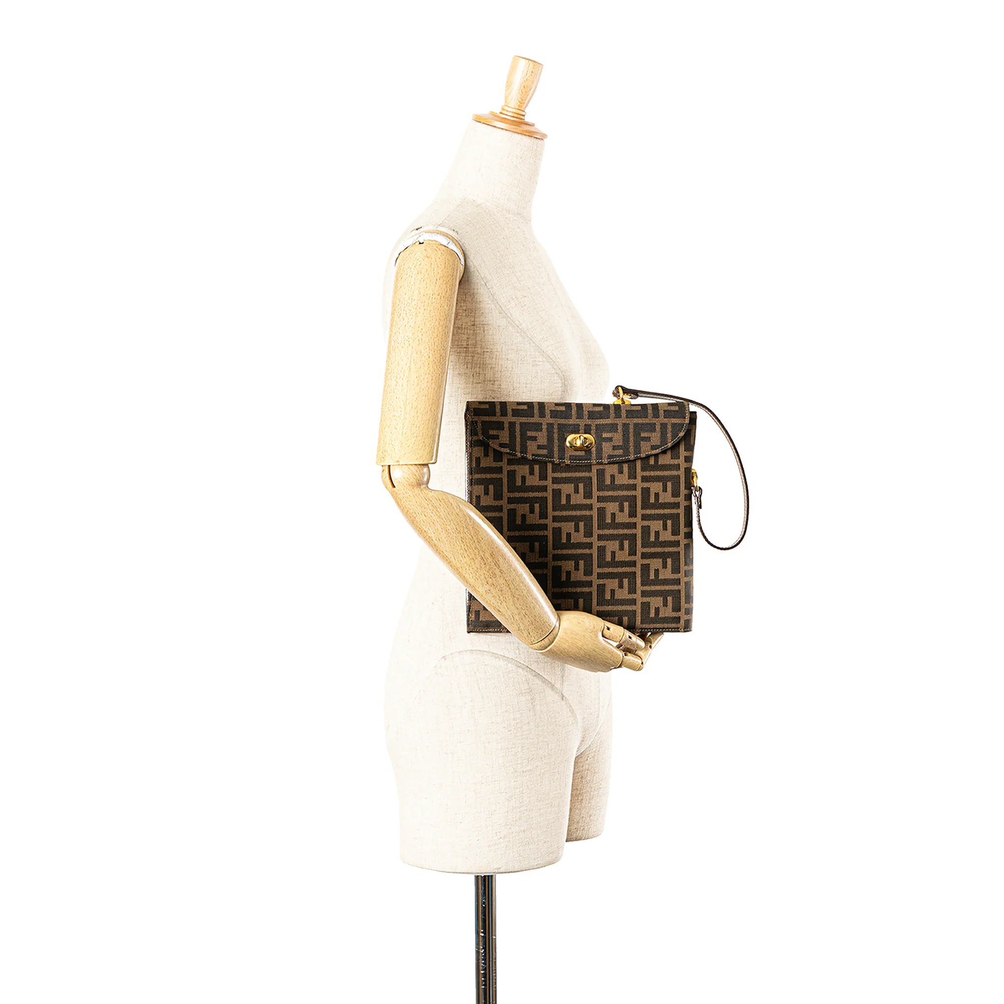 Fendi | Pre-Owned Zucca Canvas Handbag | Brown - Image 5