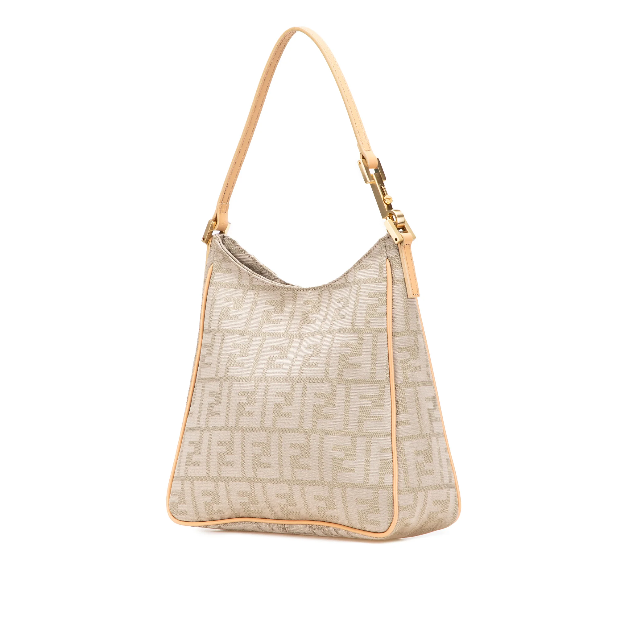Fendi | Pre-Owned Zucca Canvas Shoulder Bag | Brown/Light Beige - Image 4