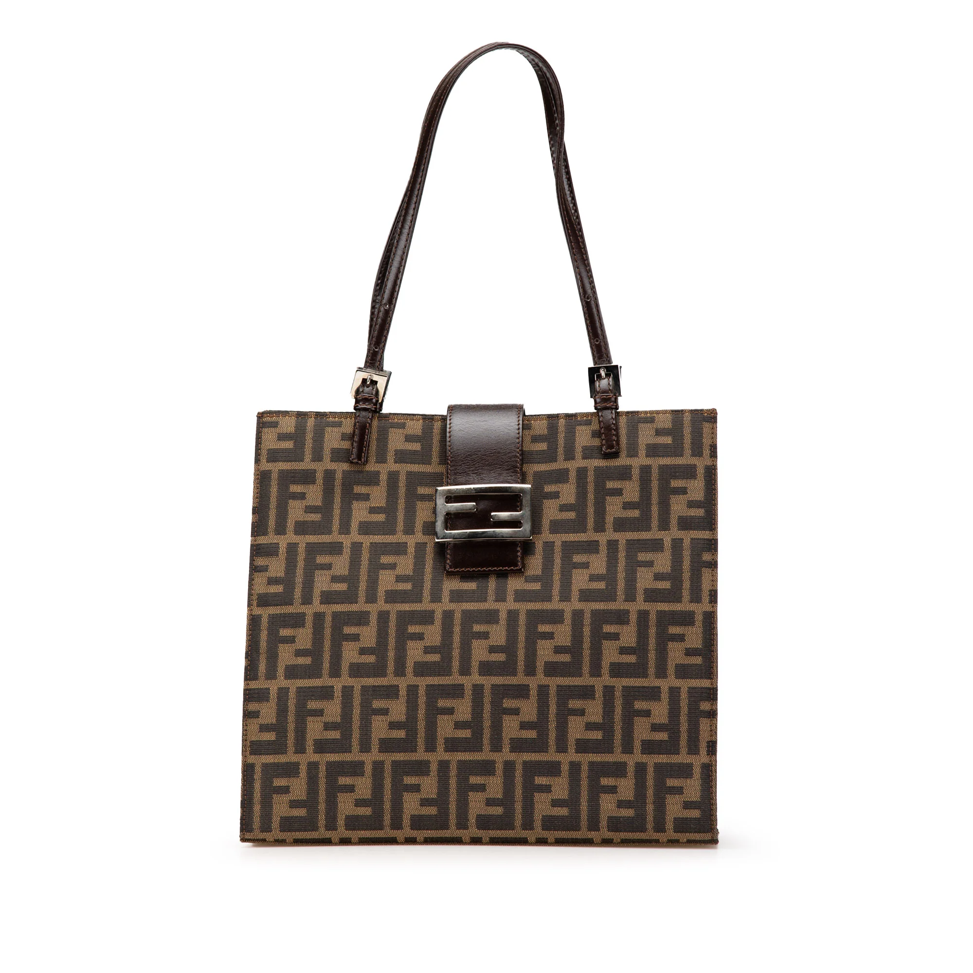 Fendi | Pre-Owned Zucca Canvas Tote | Brown/Dark Brown