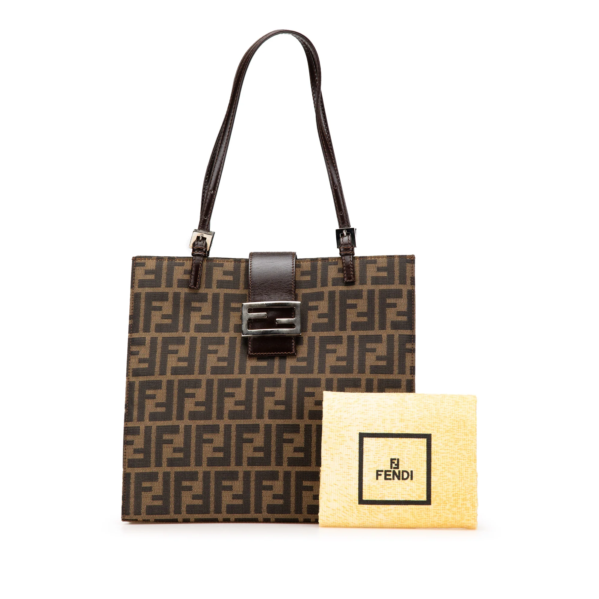 Fendi | Pre-Owned Zucca Canvas Tote | Brown/Dark Brown - Image 5