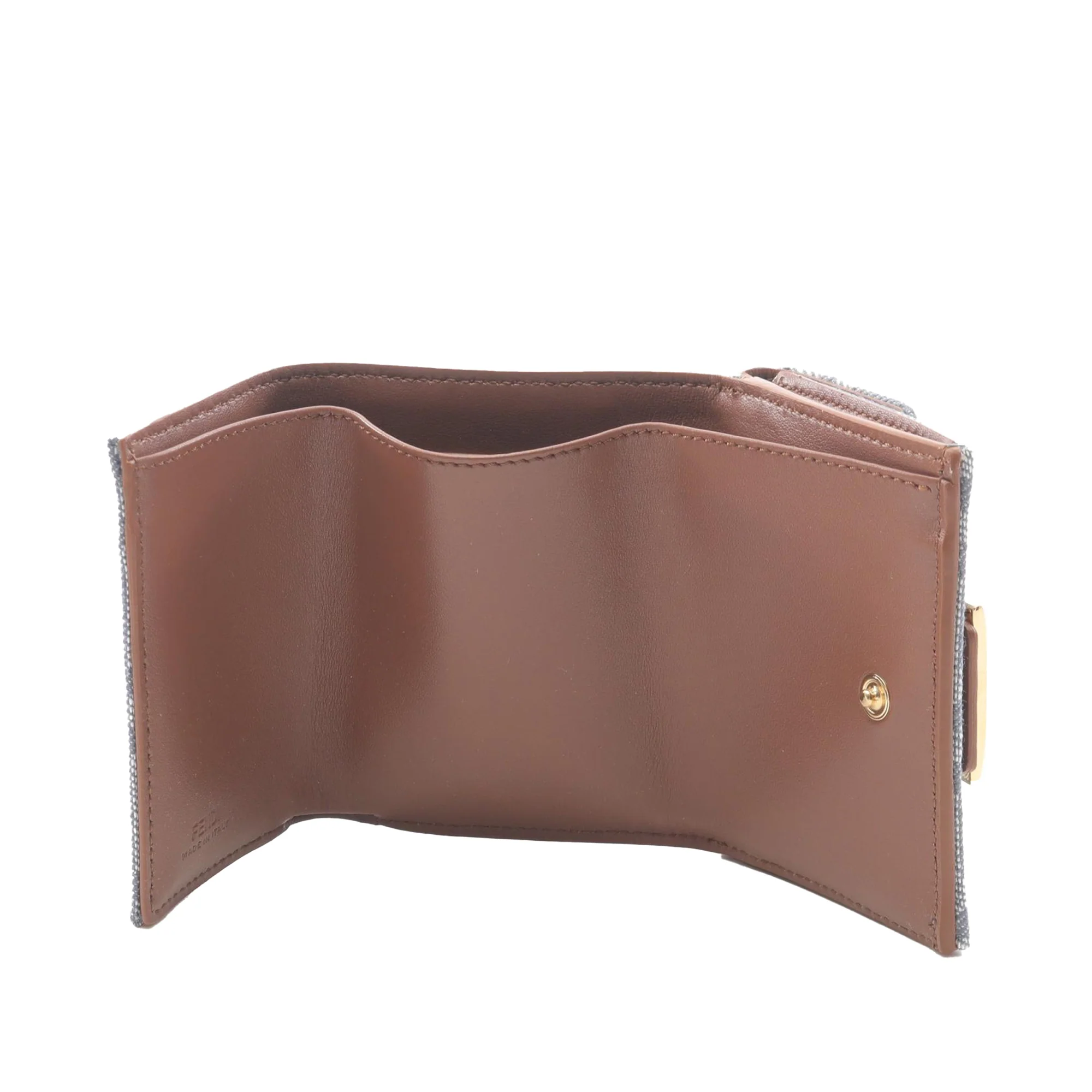Fendi | Pre-Owned Zucca Canvas Trifold Wallet - II | Gray - Image 3