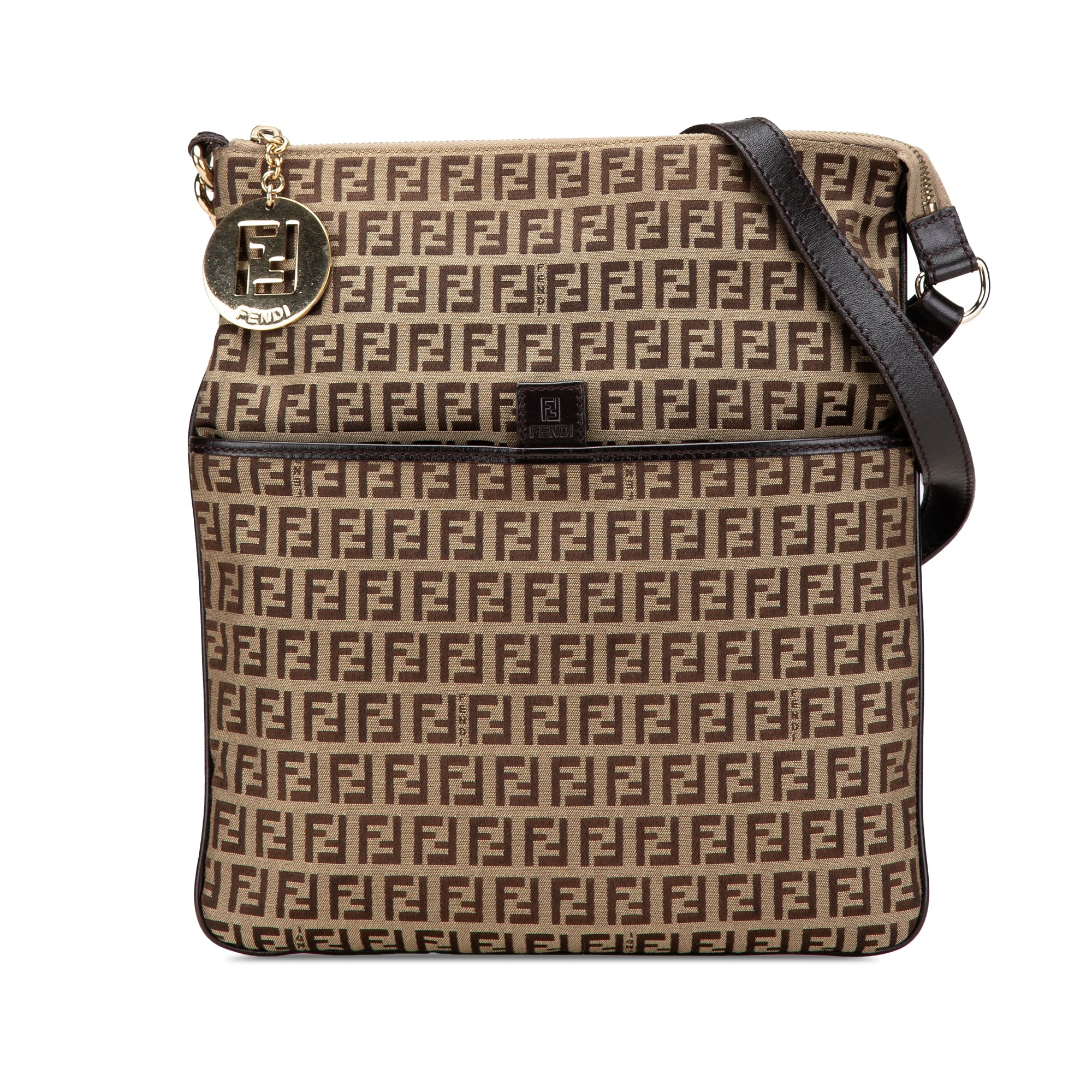 Fendi | Pre-Owned Zucchino Canvas Crossbody - II | Beige