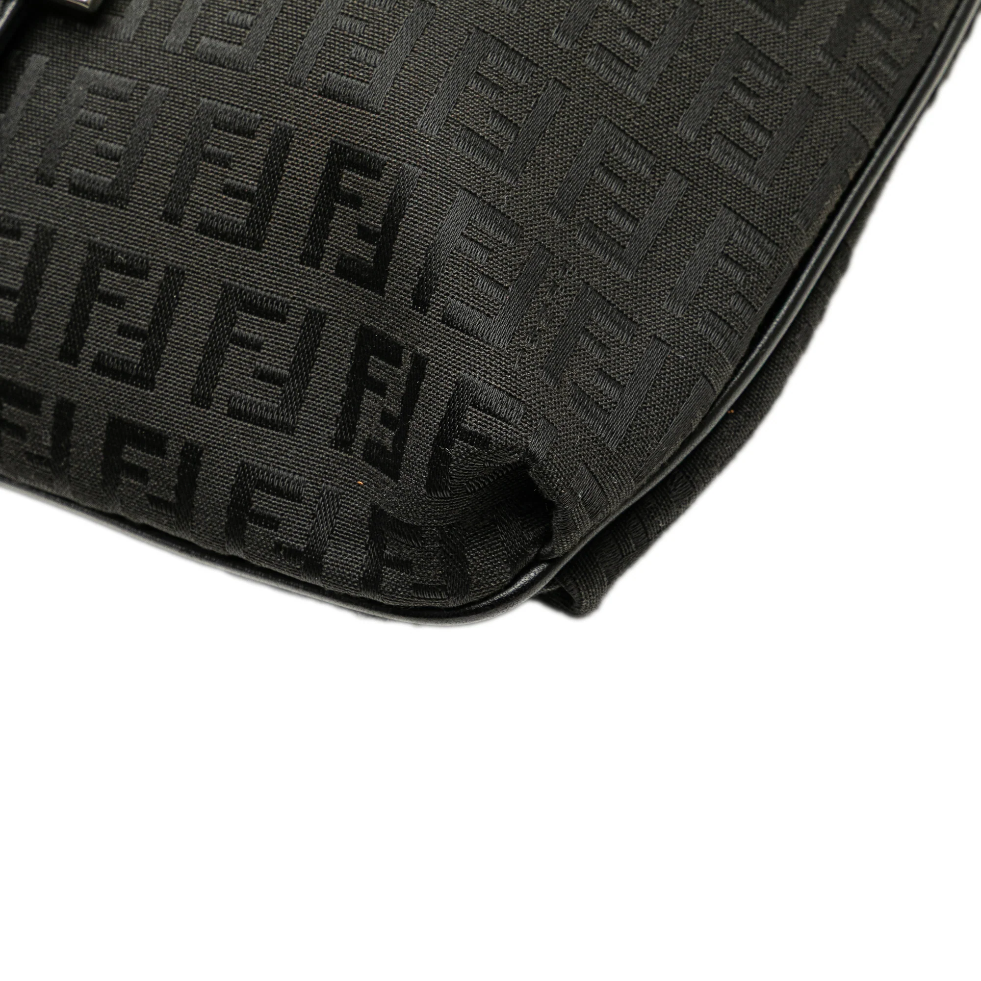 Fendi | Pre-Owned Zucchino Canvas Crossbody - II | Black - Image 11