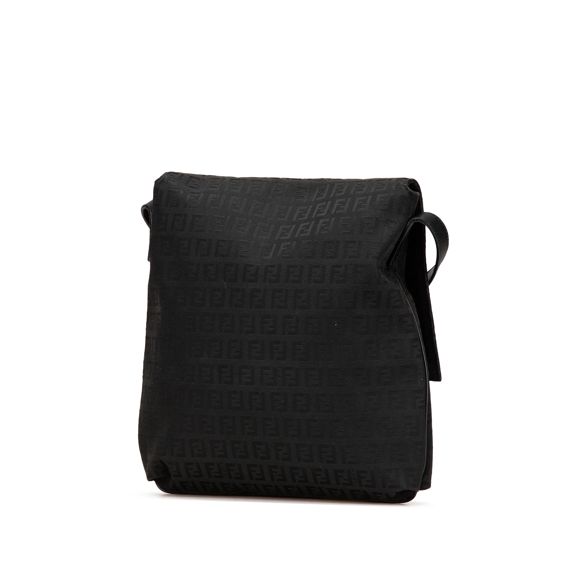 Fendi | Pre-Owned Zucchino Canvas Crossbody - II | Black - Image 6