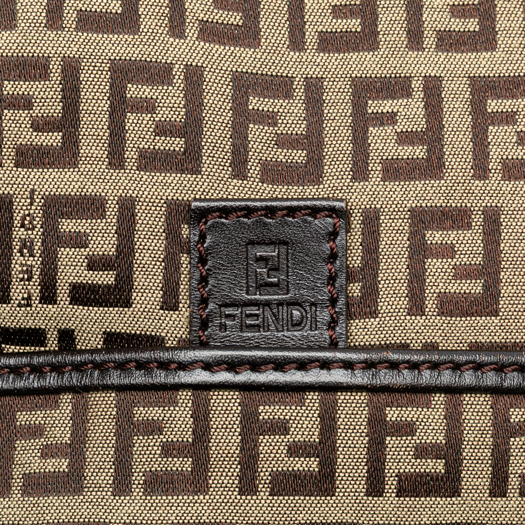 Fendi | Pre-Owned Zucchino Canvas Crossbody - III | Beige - Image 3