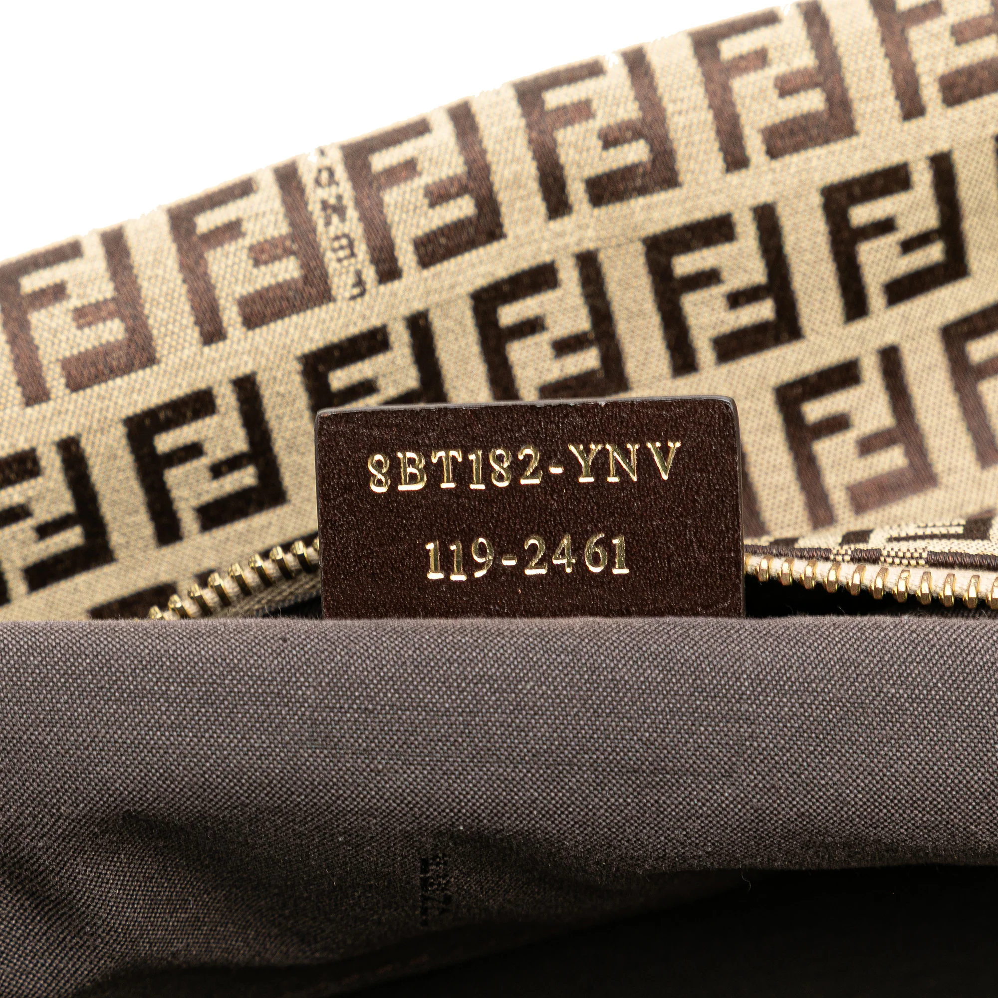 Fendi | Pre-Owned Zucchino Canvas Crossbody - IV | Beige - Image 8