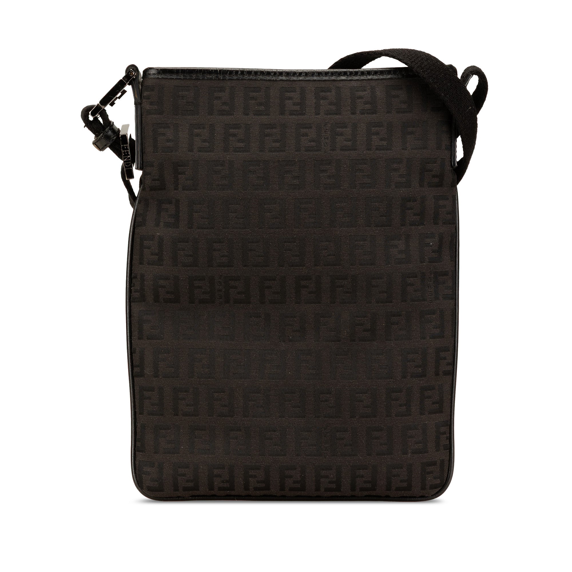 Fendi | Pre-Owned Zucchino Canvas Crossbody - IV | Black