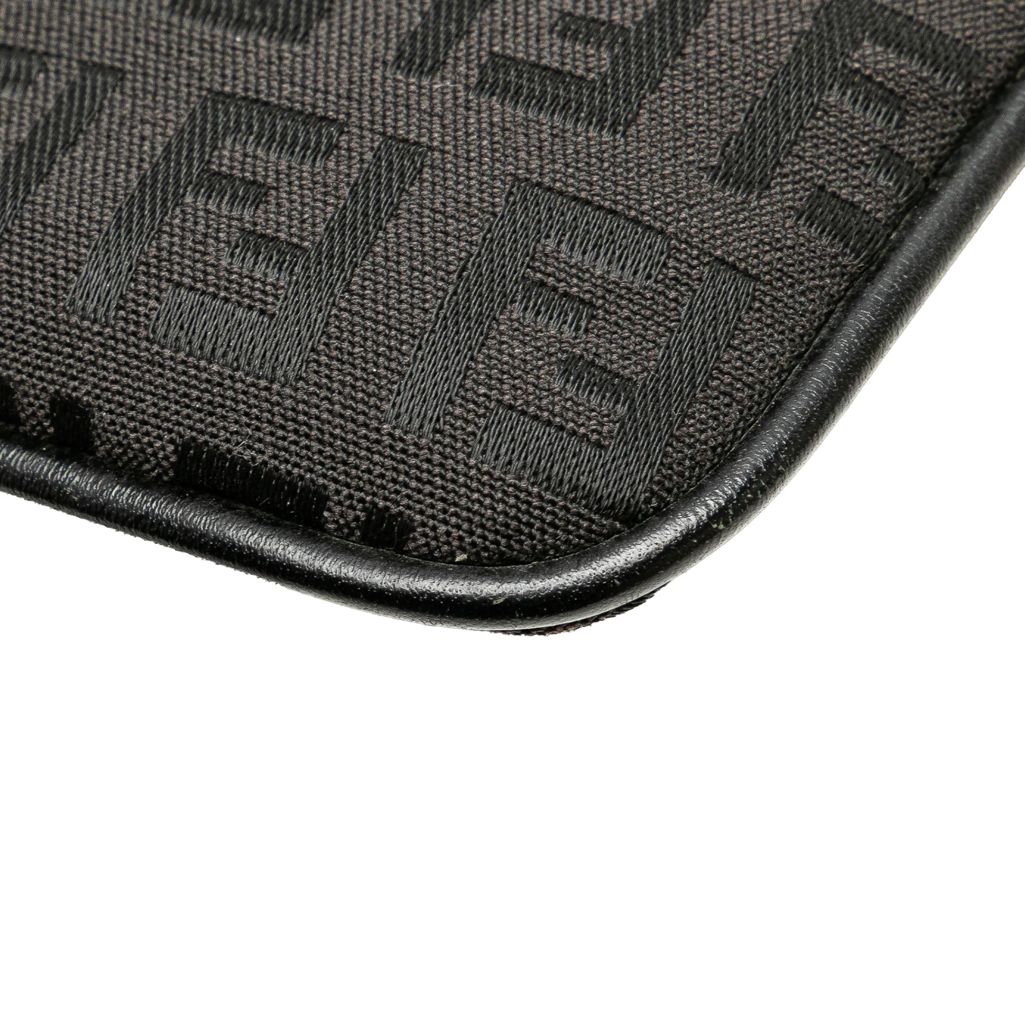 Fendi | Pre-Owned Zucchino Canvas Crossbody - IV | Black - Image 11