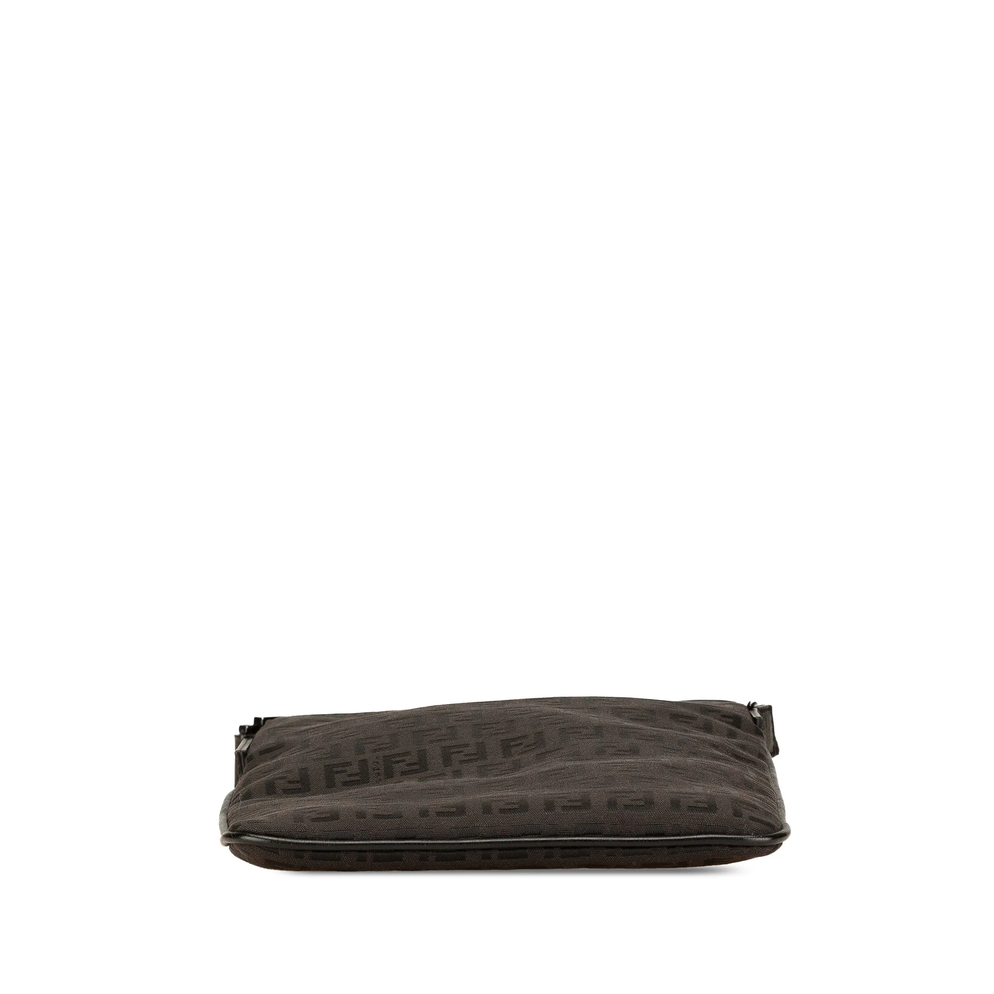 Fendi | Pre-Owned Zucchino Canvas Crossbody - IV | Black - Image 5