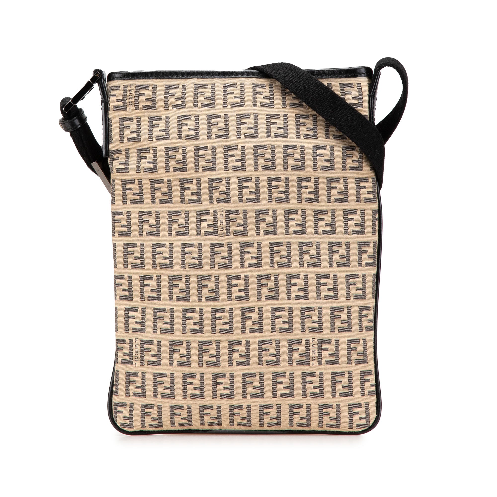 Fendi | Pre-Owned Zucchino Canvas Crossbody - V | Beige