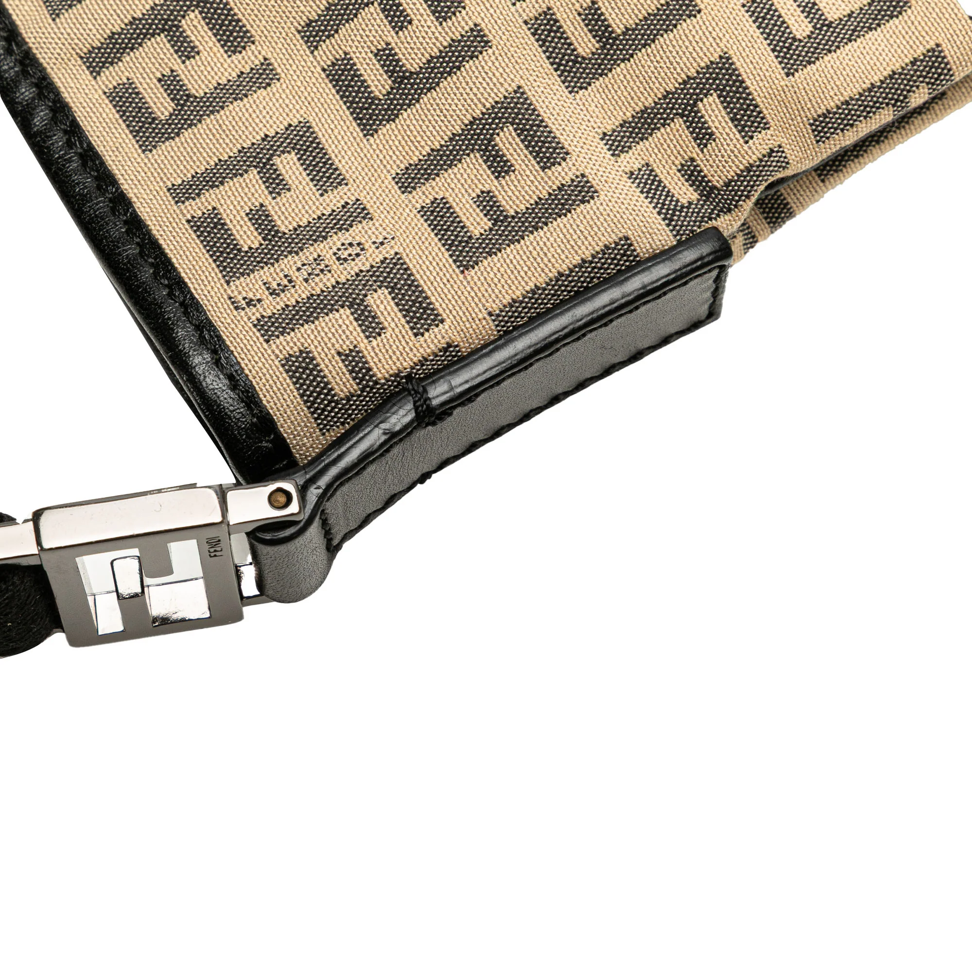 Fendi | Pre-Owned Zucchino Canvas Crossbody - V | Beige - Image 9