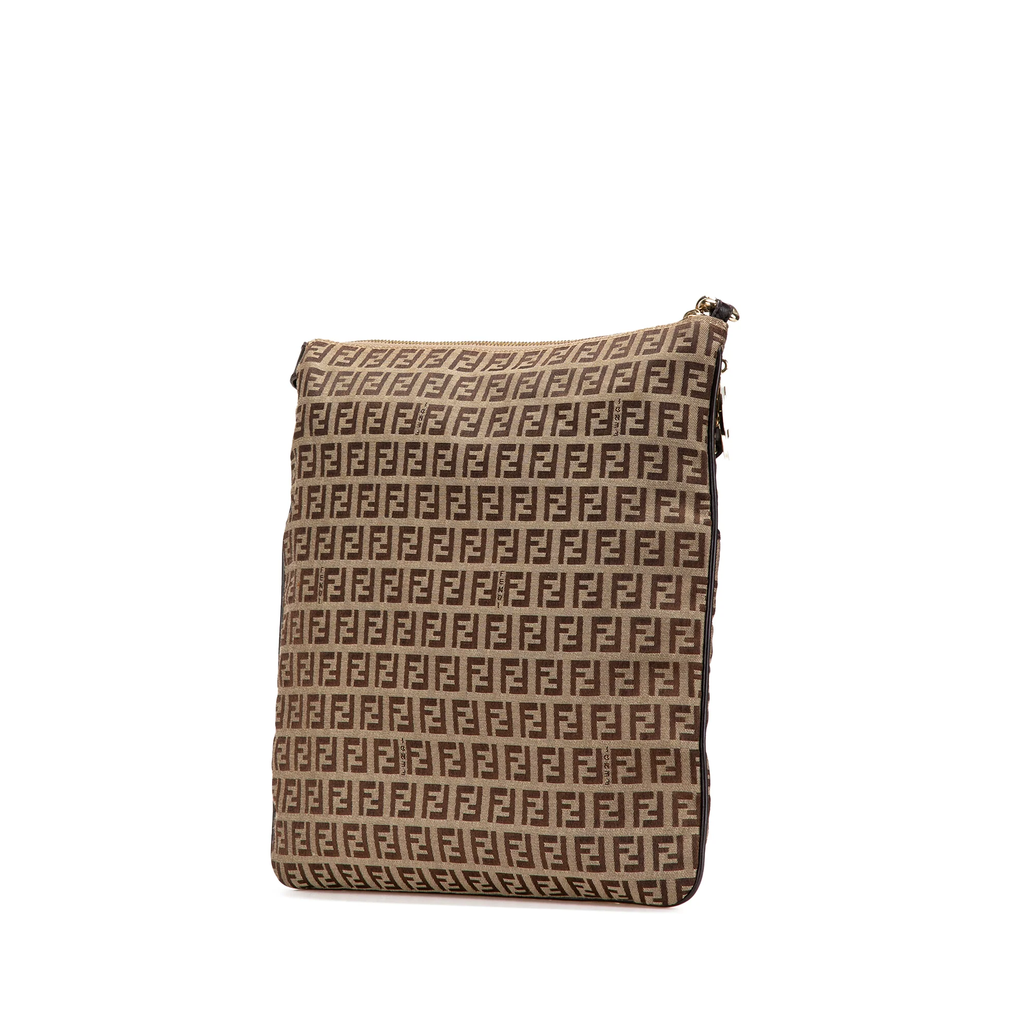 Fendi | Pre-Owned Zucchino Canvas Crossbody - VI | Beige - Image 6