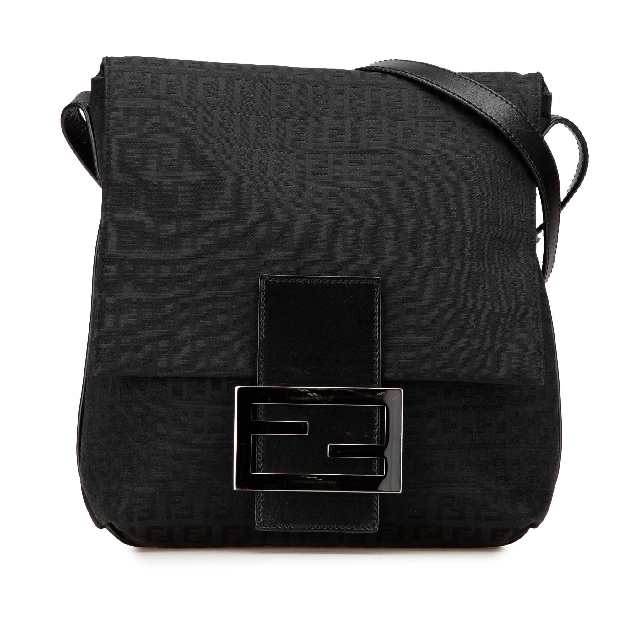 Fendi | Pre-Owned Zucchino Canvas Crossbody - VI | Black
