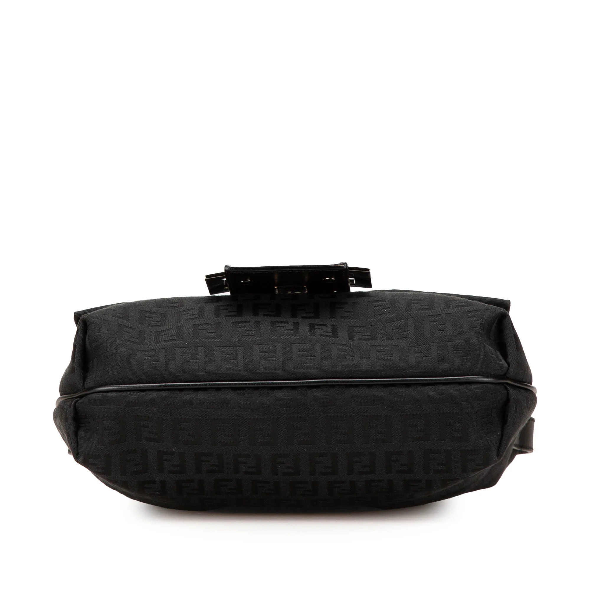 Fendi | Pre-Owned Zucchino Canvas Crossbody - VI | Black - Image 7
