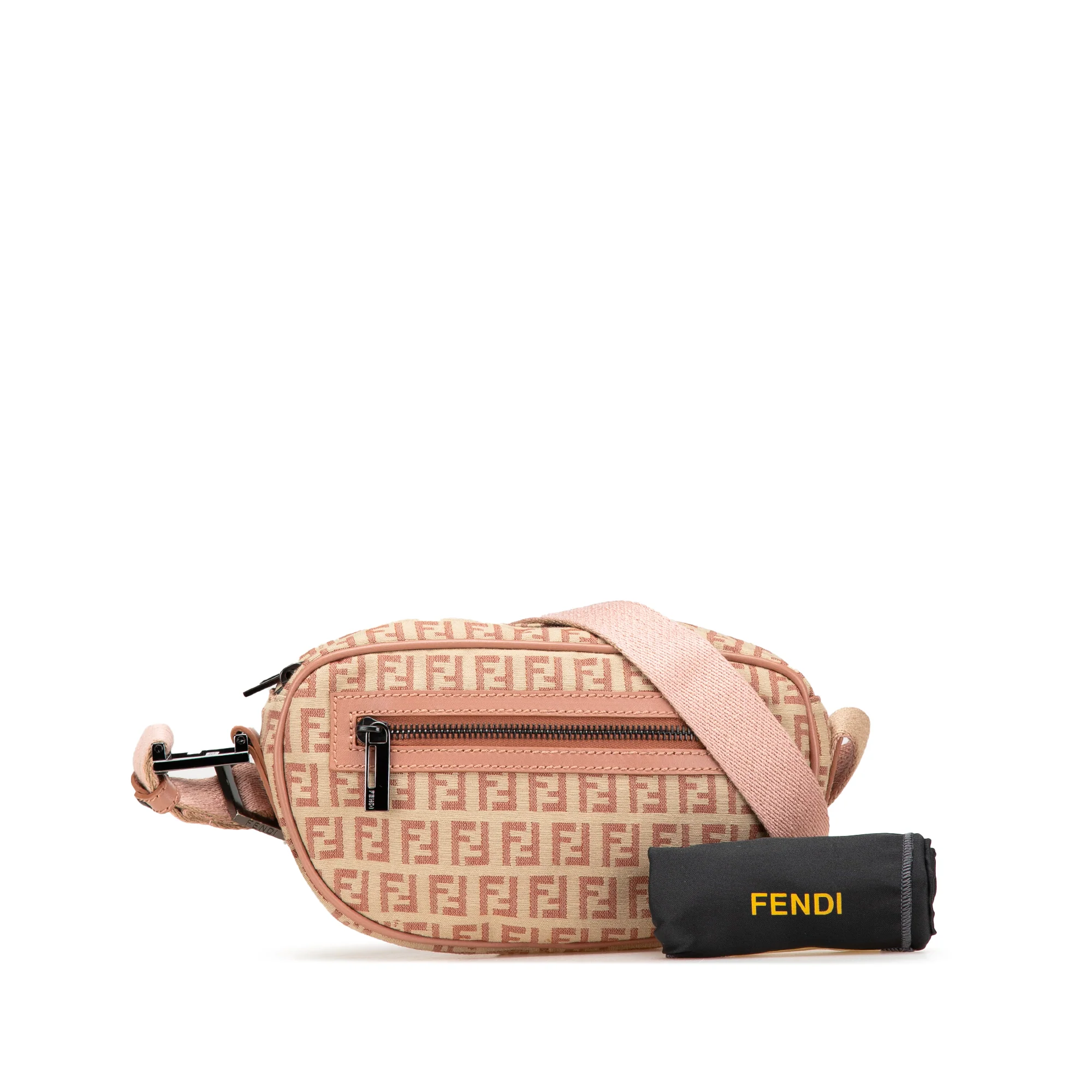 Fendi | Pre-Owned Zucchino Canvas Crossbody - VII | Beige - Image 4
