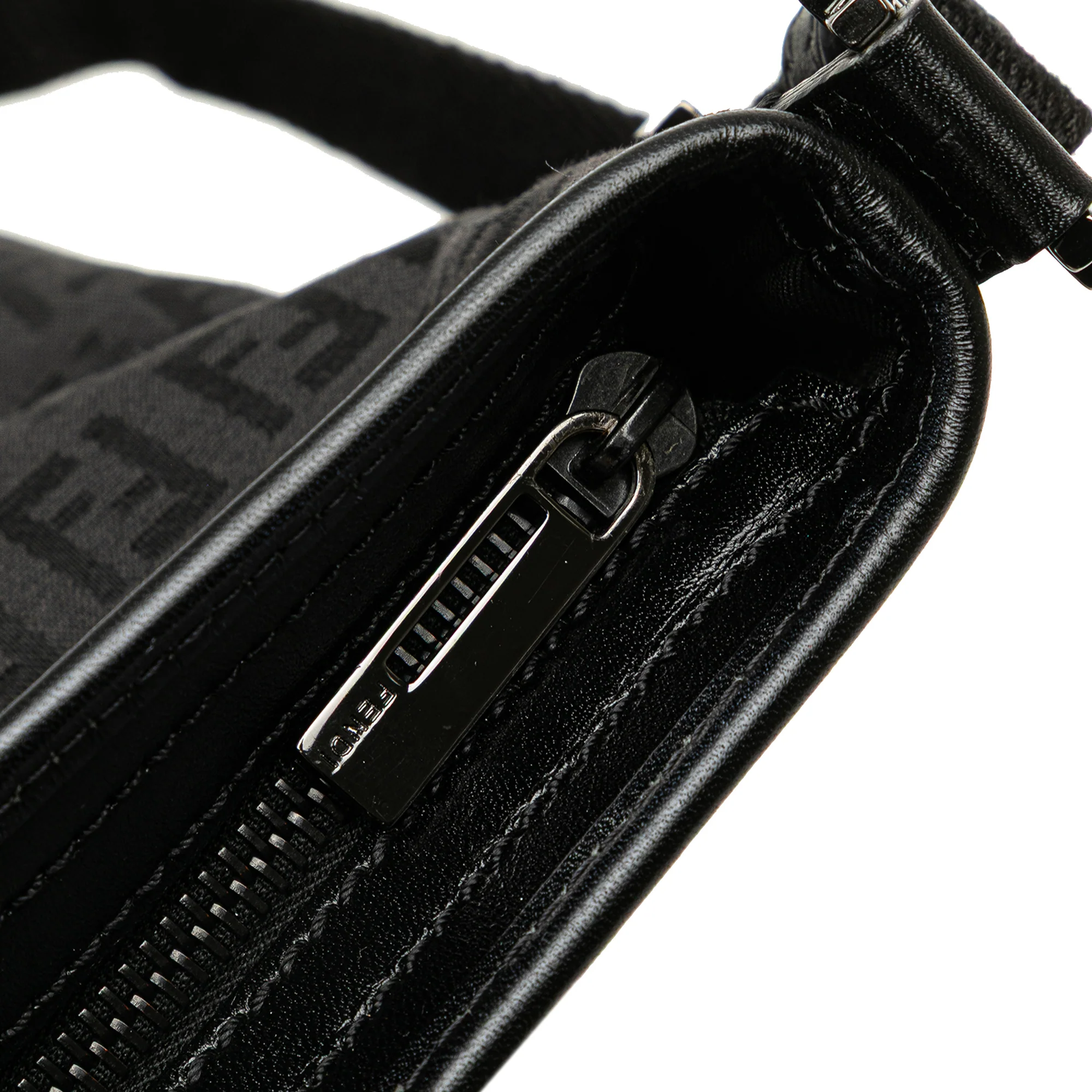 Fendi | Pre-Owned Zucchino Canvas Crossbody - VII | Black - Image 10