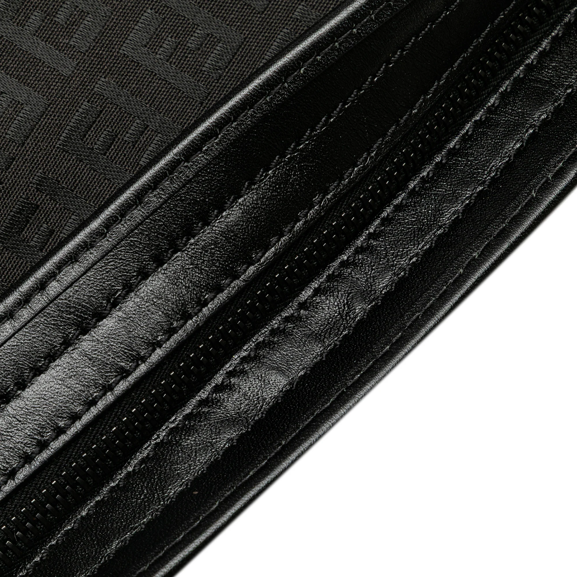 Fendi | Pre-Owned Zucchino Canvas Crossbody - VII | Black - Image 11