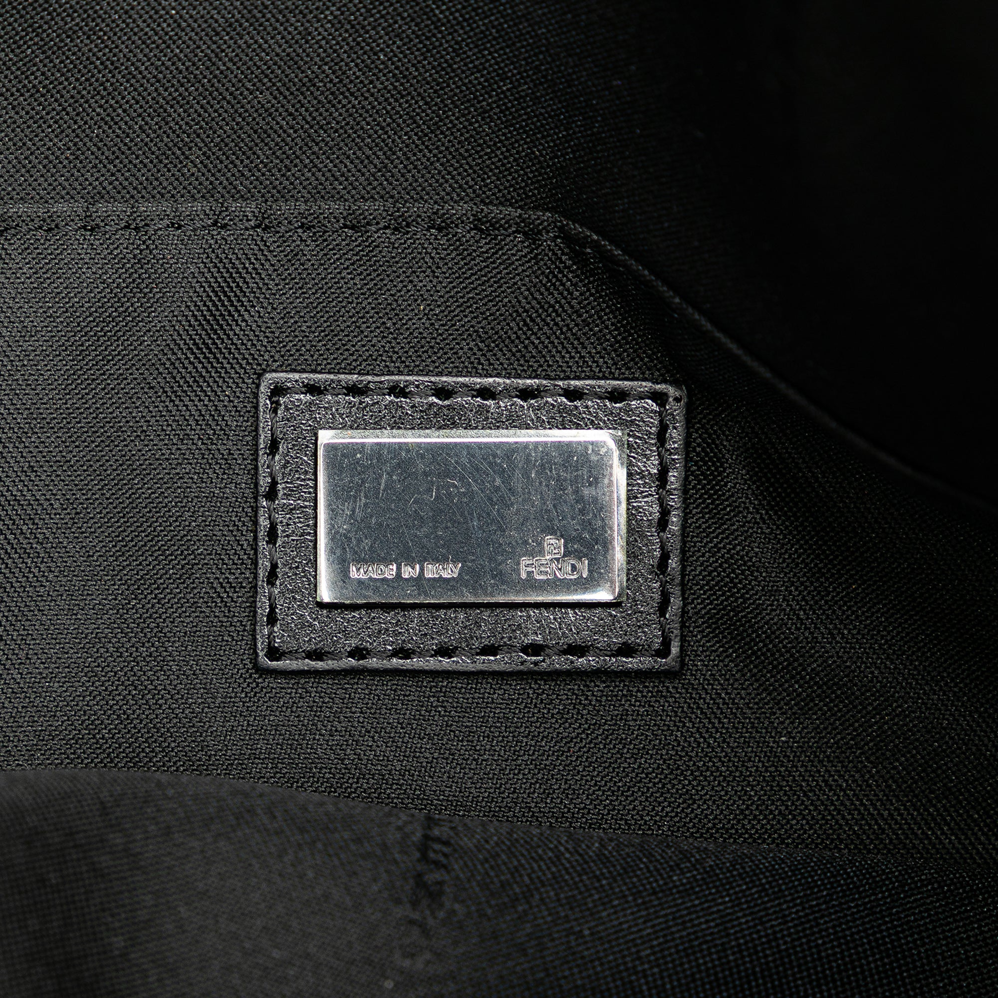 Fendi | Pre-Owned Zucchino Canvas Crossbody - VII | Black - Image 7