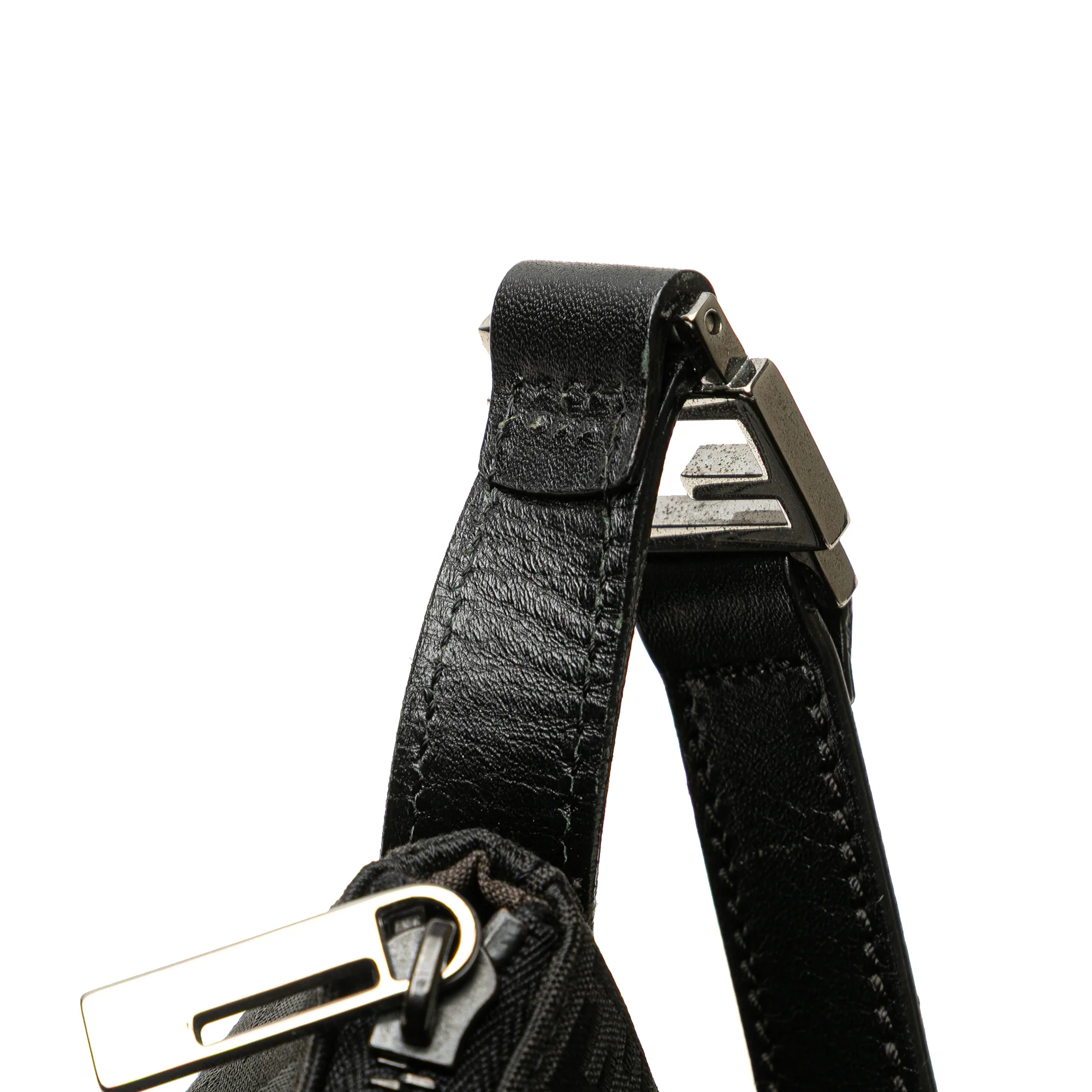 Fendi | Pre-Owned Zucchino Canvas Shoulder Bag | Black - Image 11