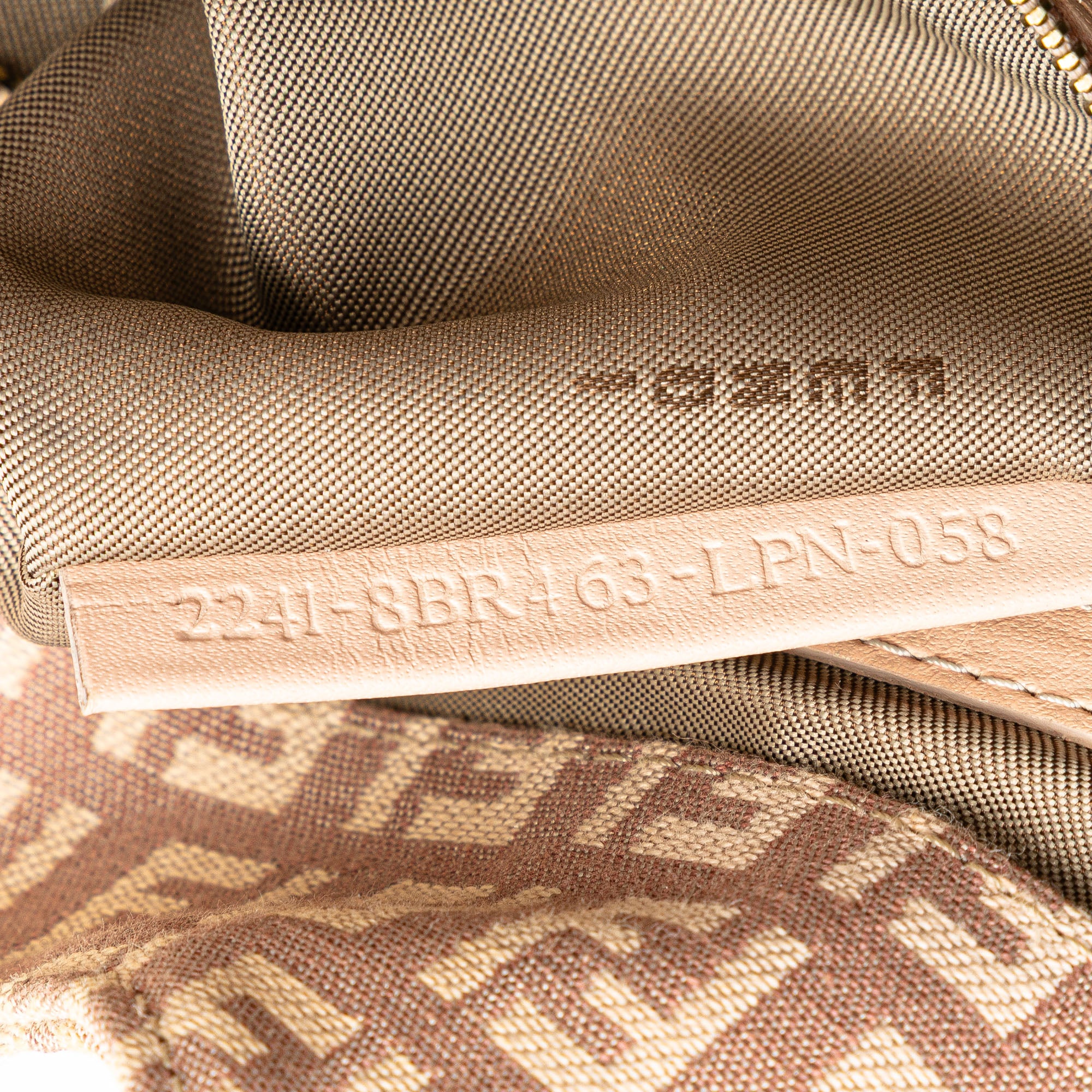 Fendi | Pre-Owned Zucchino Canvas Shoulder Bag | Pink/Light Pink - Image 13