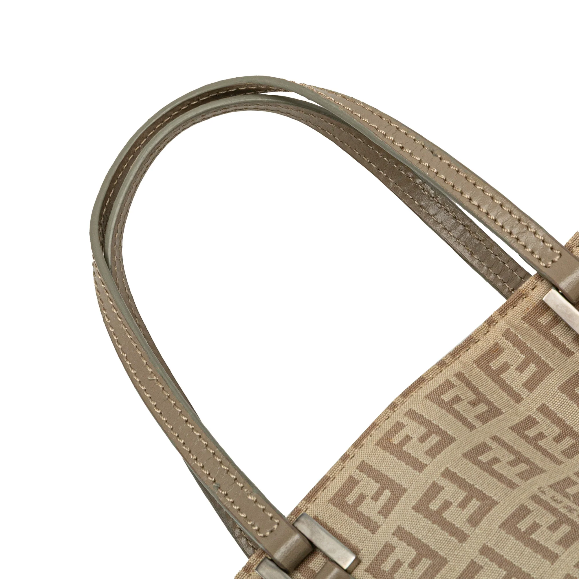 Fendi | Pre-Owned Zucchino Canvas Tote - I | Brown/Light Beige - Image 10
